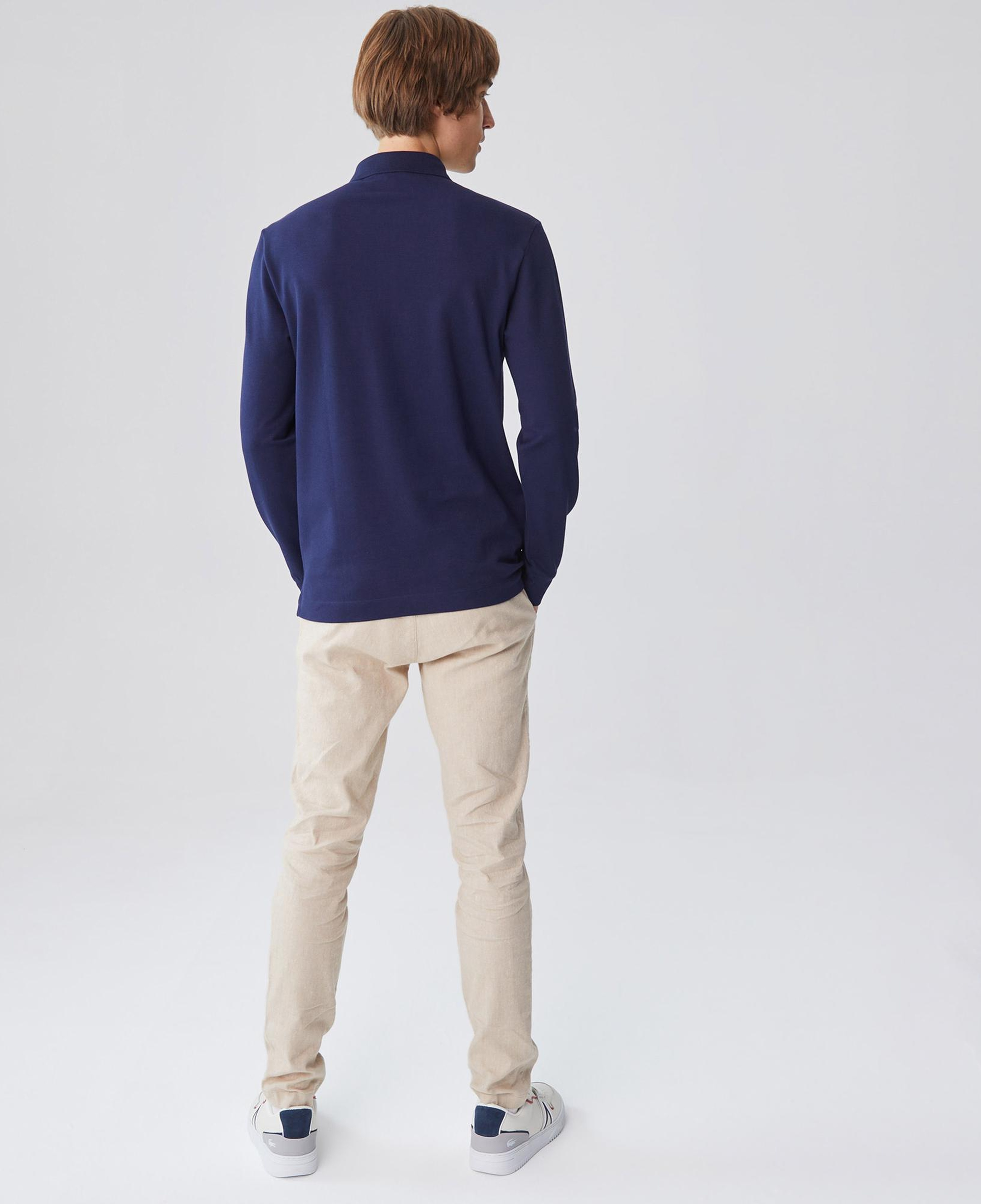 Lacoste Erkek Regular Fit Uzun Kollu Lacivert Paris Polo