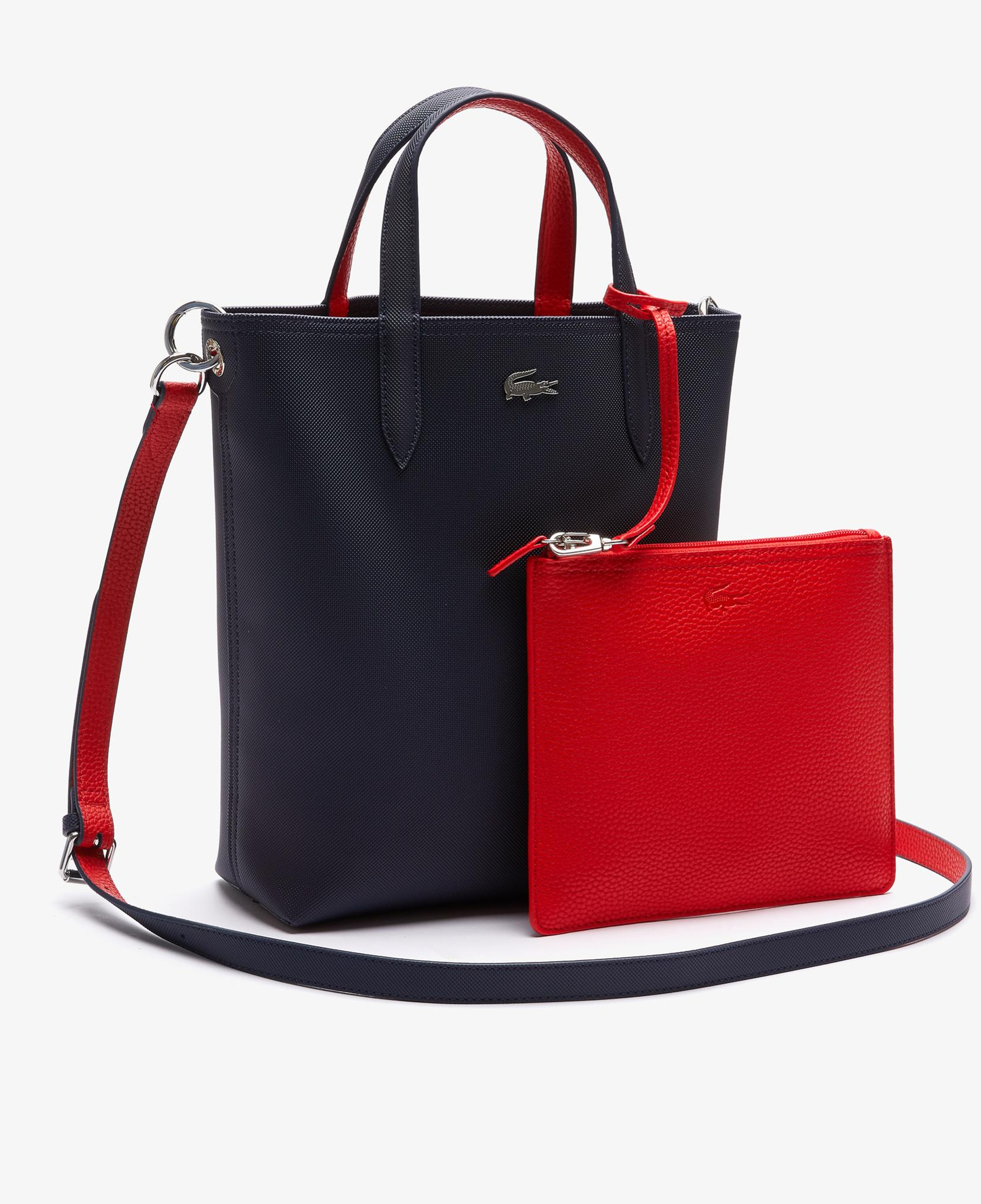Lacoste Anna Kadın Çift Taraflı Lacivert Omuz Çantası