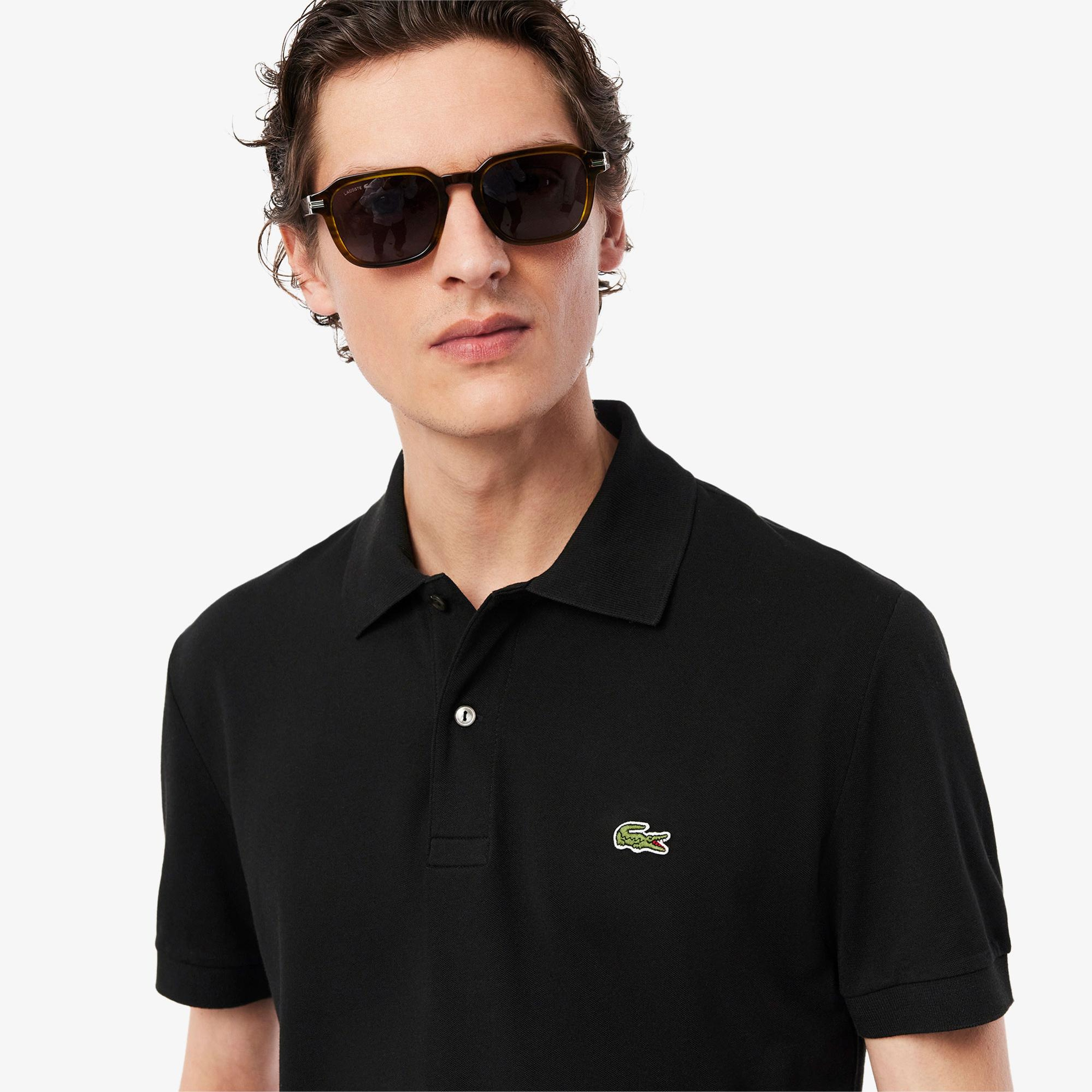 Lacoste L.12.12 Light Erkek Classic Fit Siyah Polo