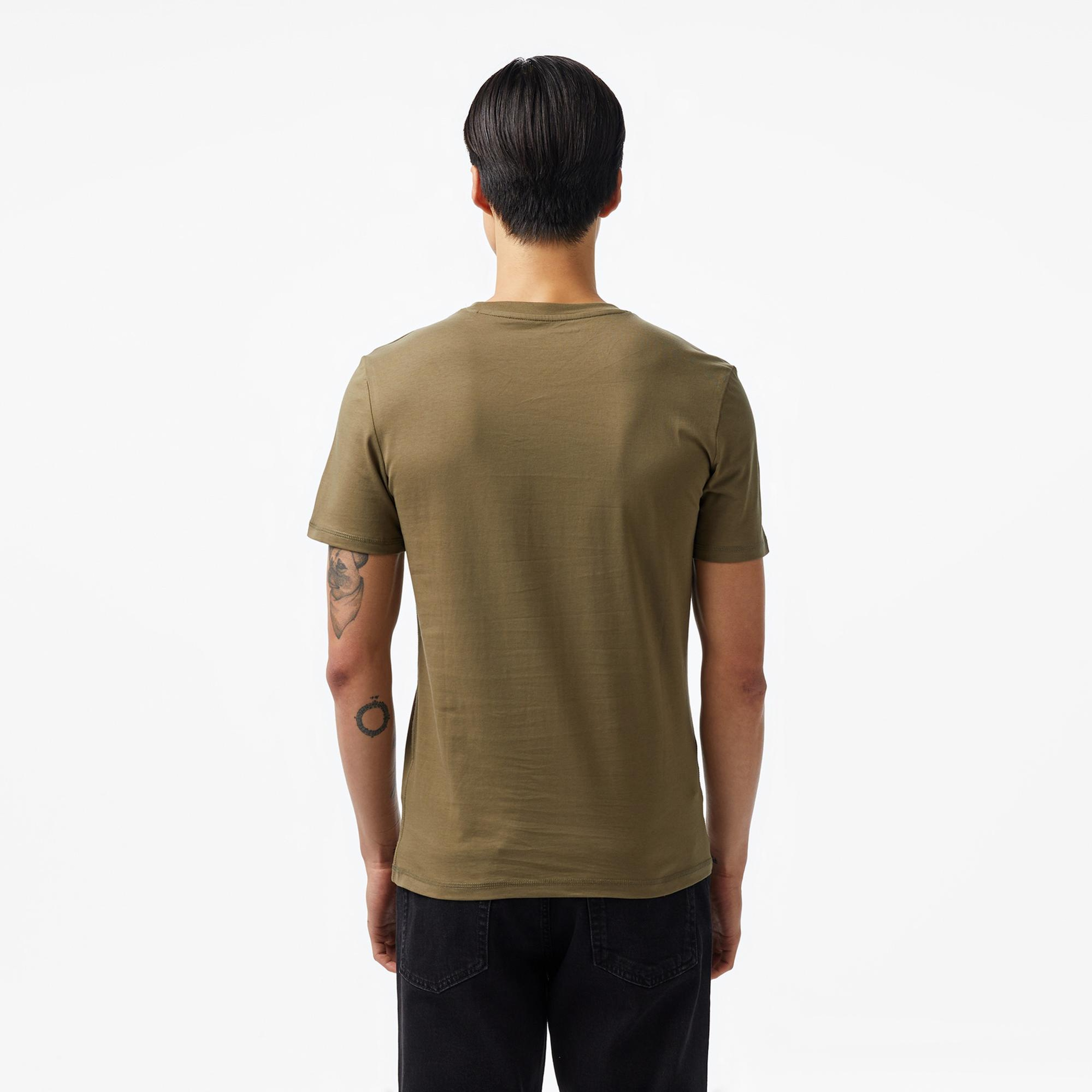 Guess Mid Organic Stream Erkek Yeşil T-Shirt