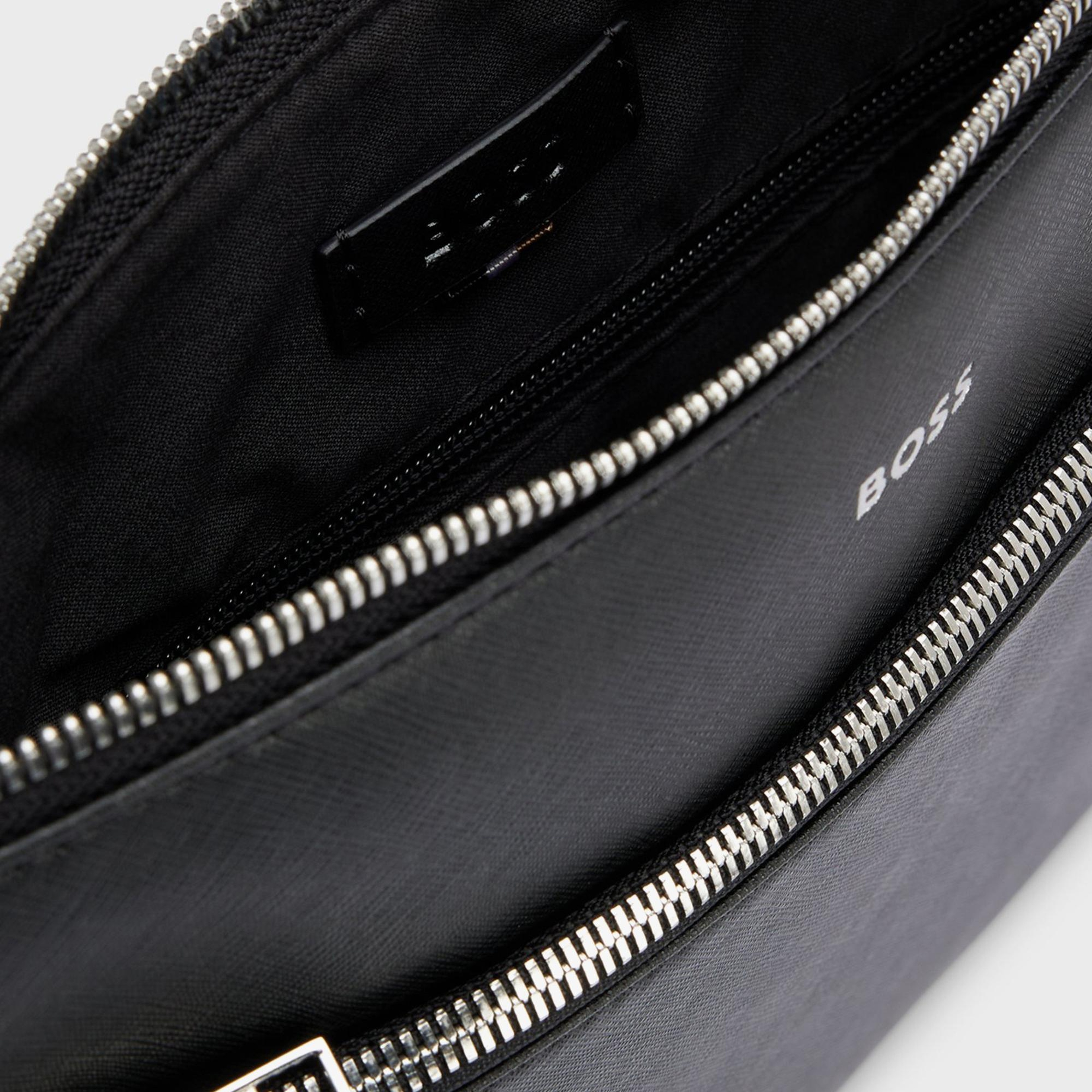 Boss Zair Large Erkek Siyah Omuz Çantası