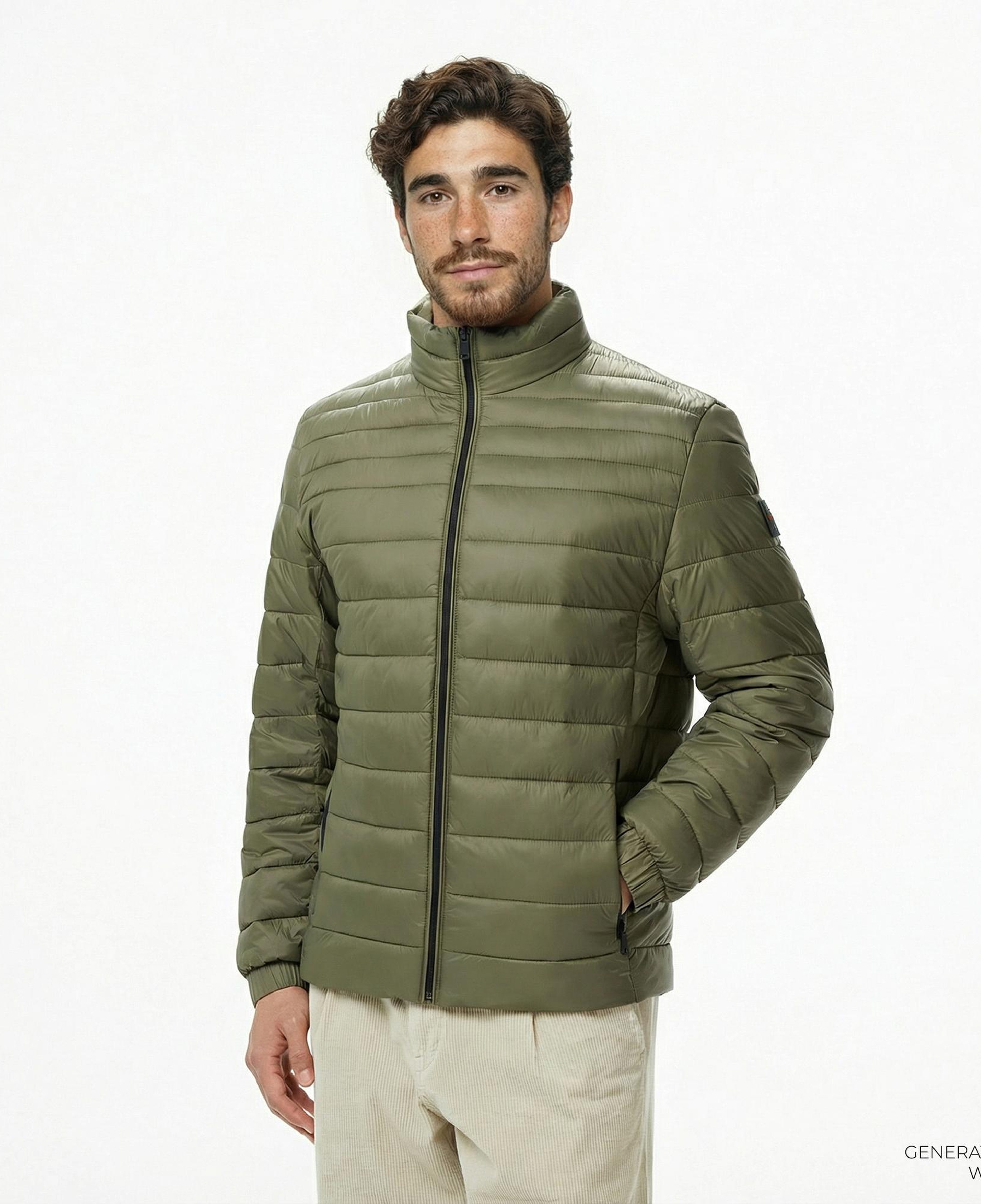 Boss Oden Erkek Yeşil Mont