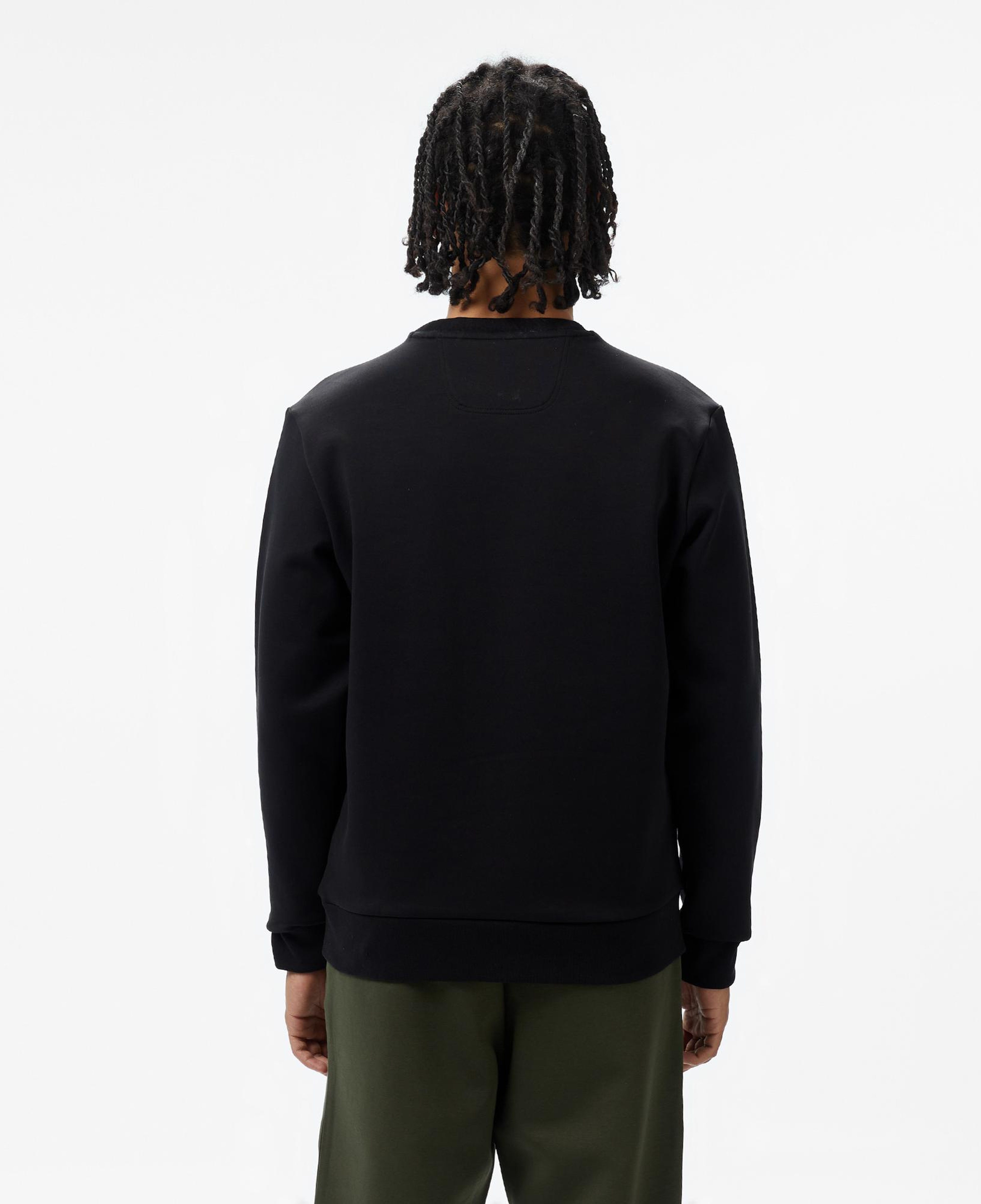 Boss Salbo Tape Logo Erkek Siyah Sweatshirt