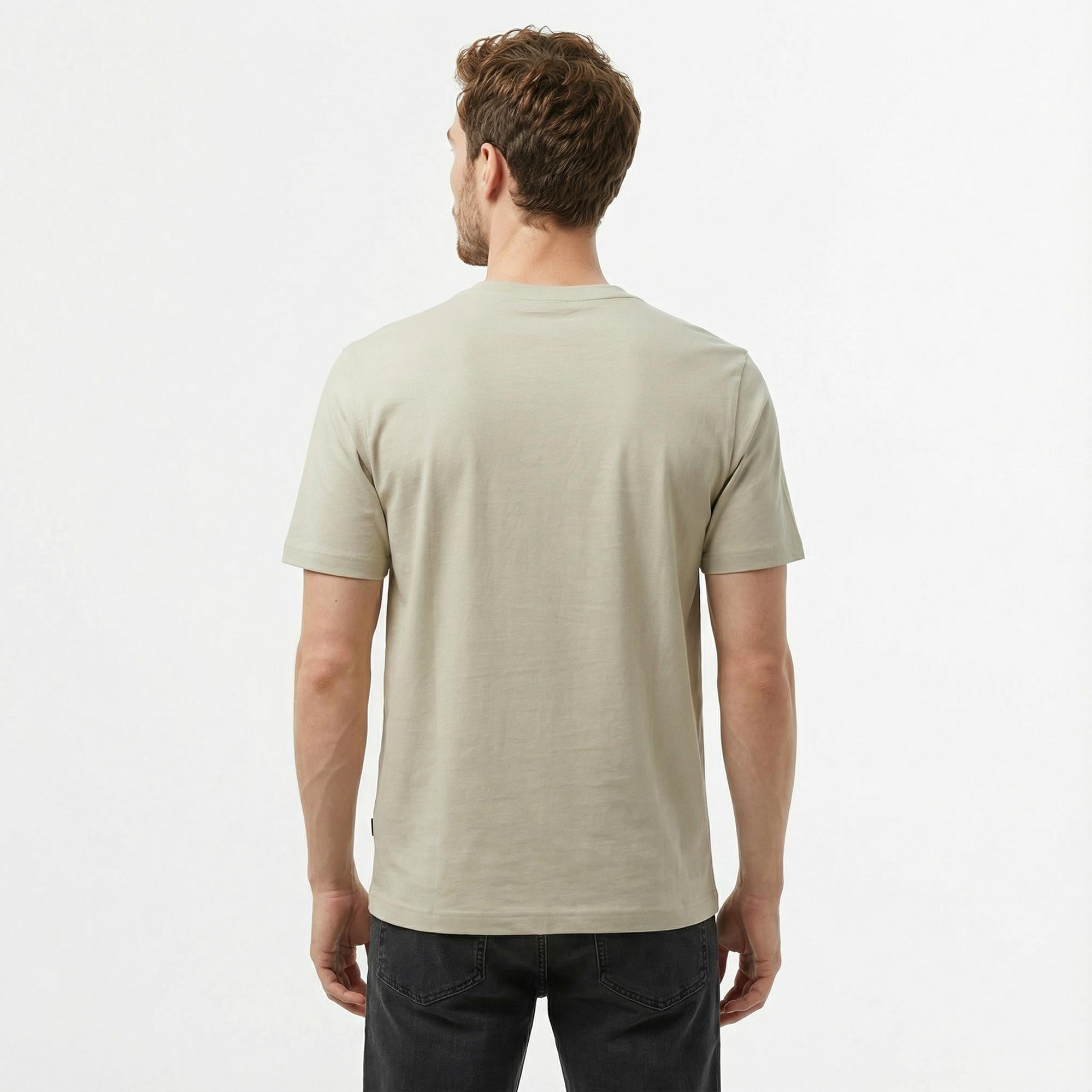 Boss Erkek Bej T-Shirt