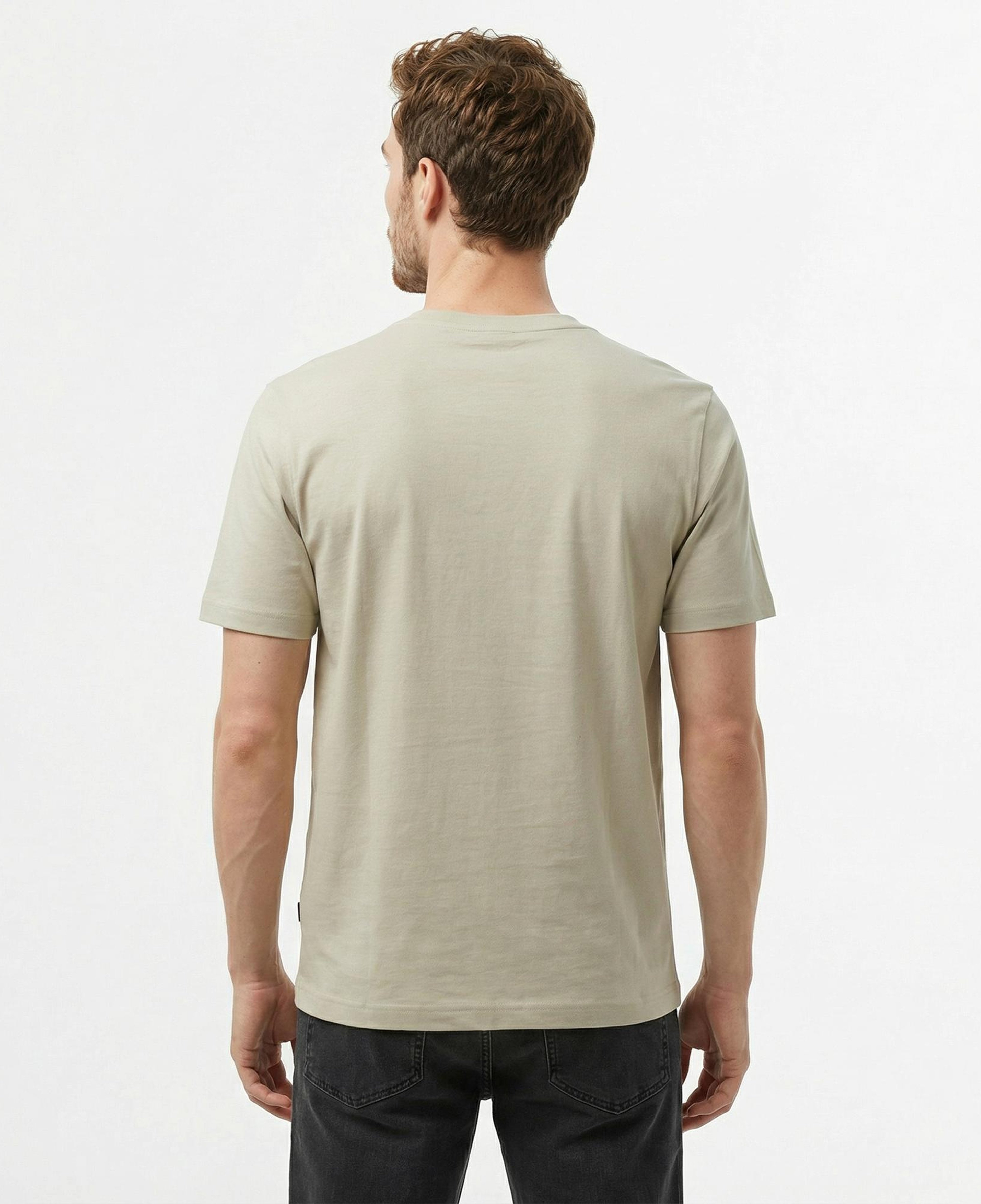 Boss Erkek Bej T-Shirt