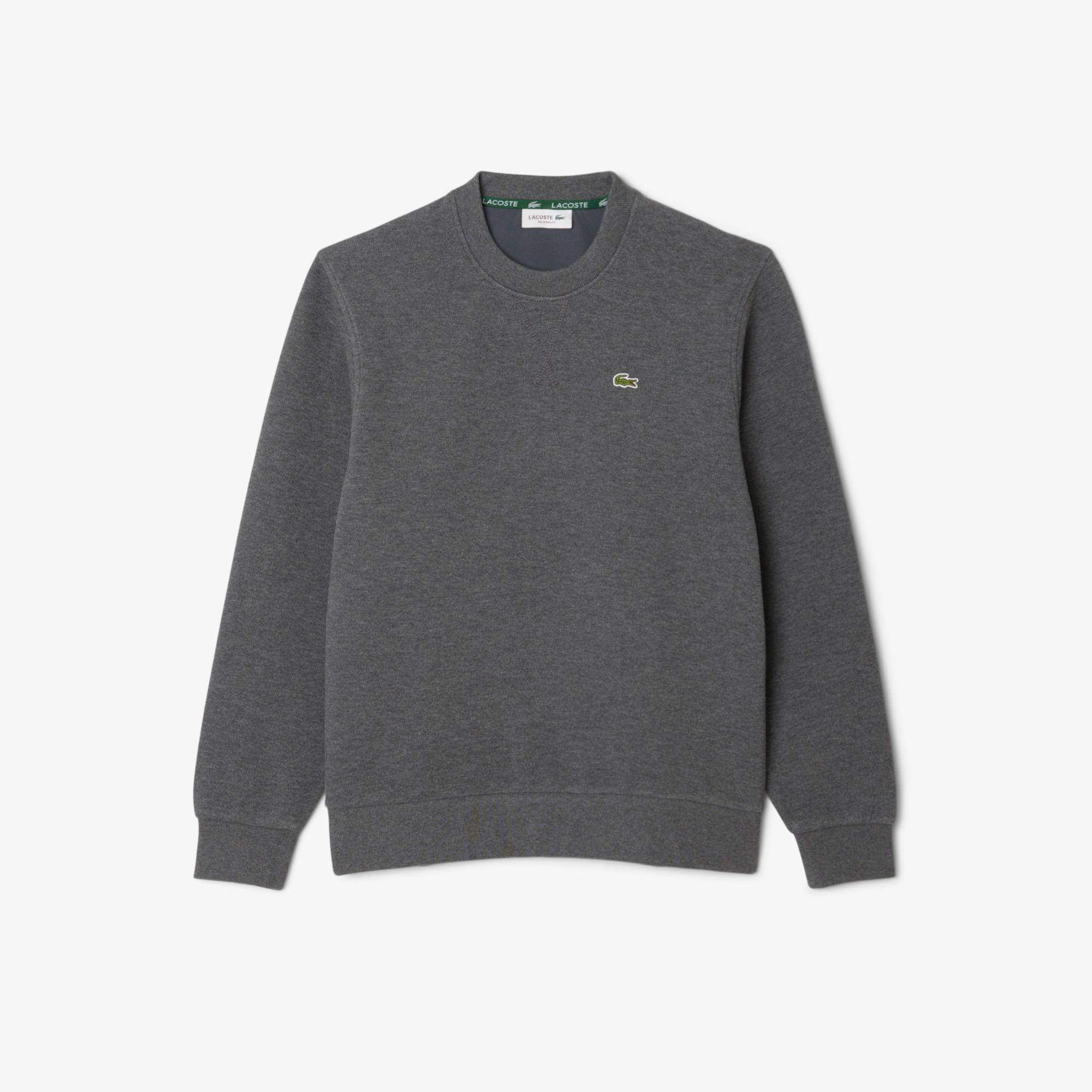 Lacoste Kadın Relaxed Fit Bisiklet Yaka Gri Sweatshirt