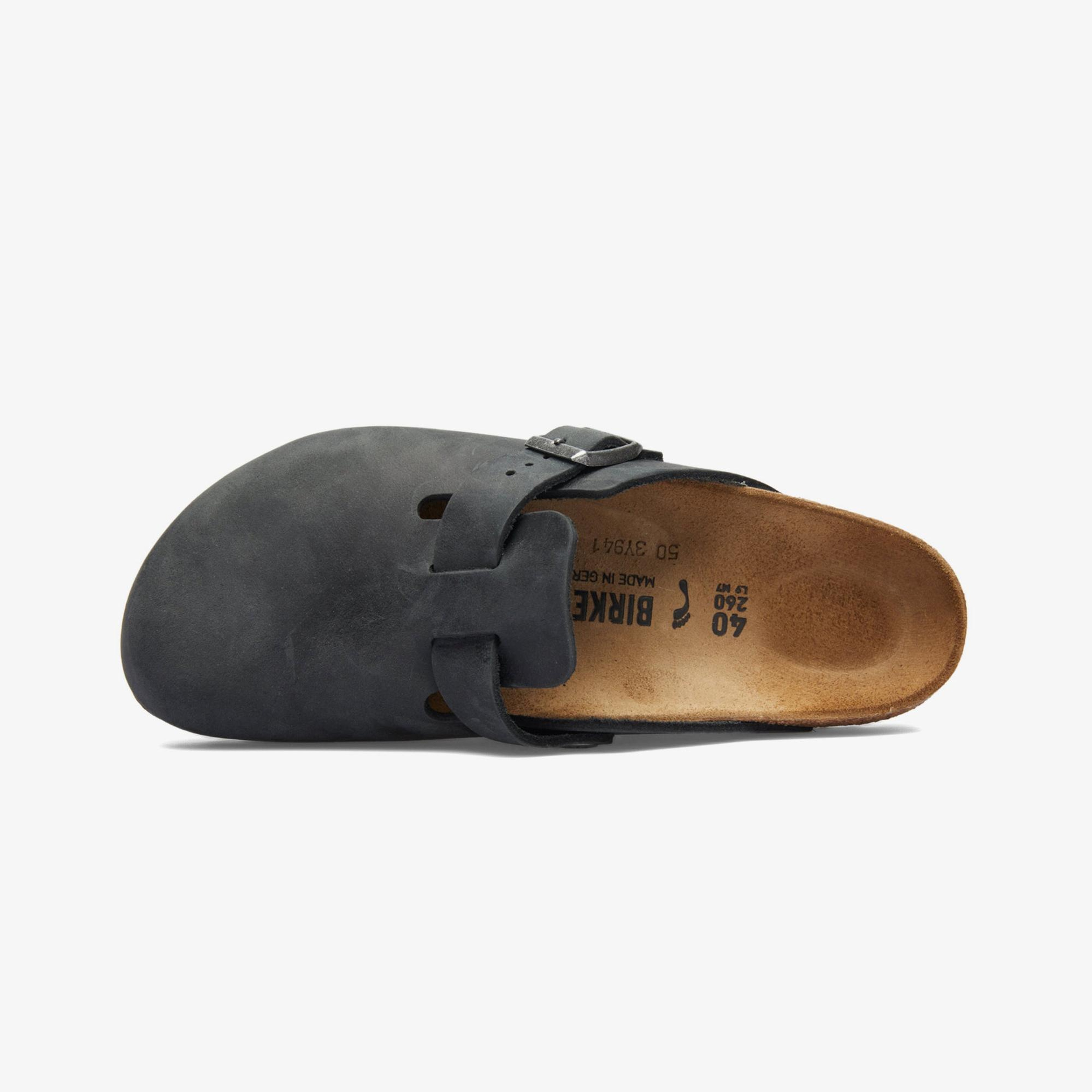 Birkenstock Boston Leoi Unisex Siyah Terlik