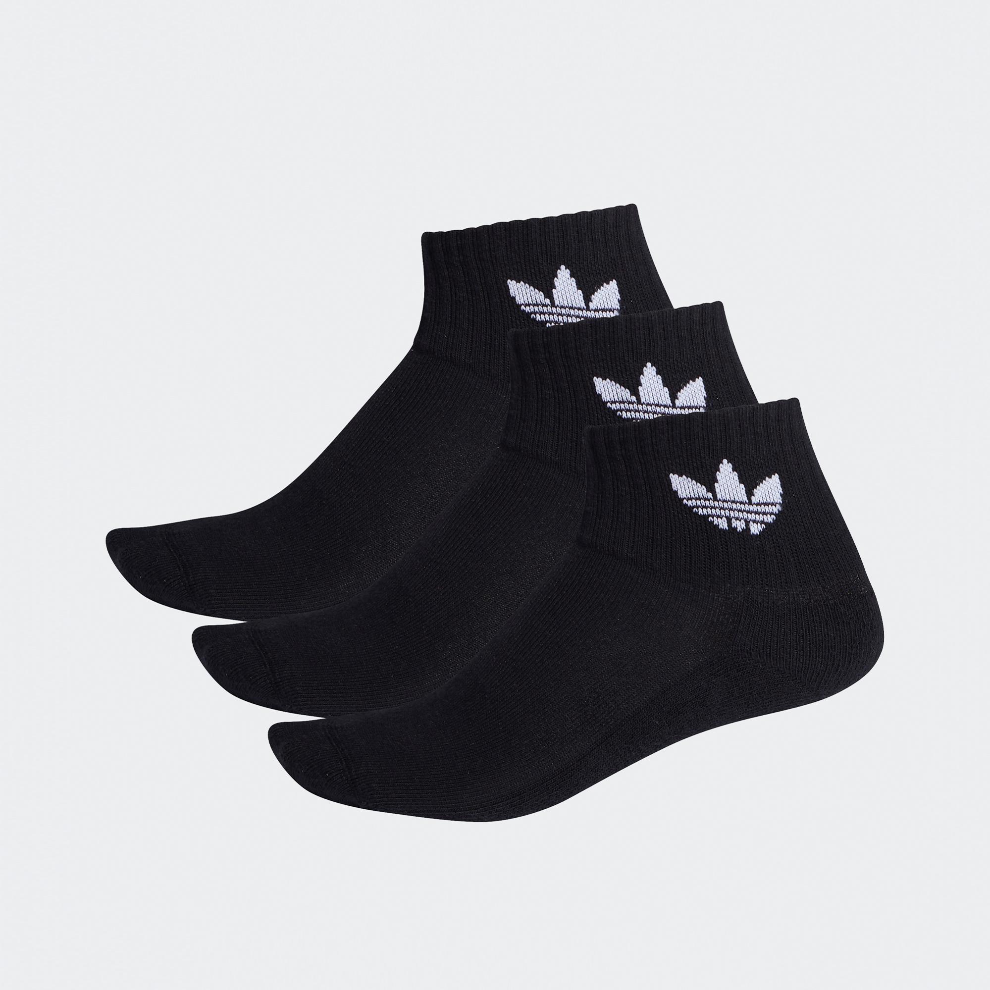 adidas Mid-Cut Crew 3' lü Unisex Siyah Çorap