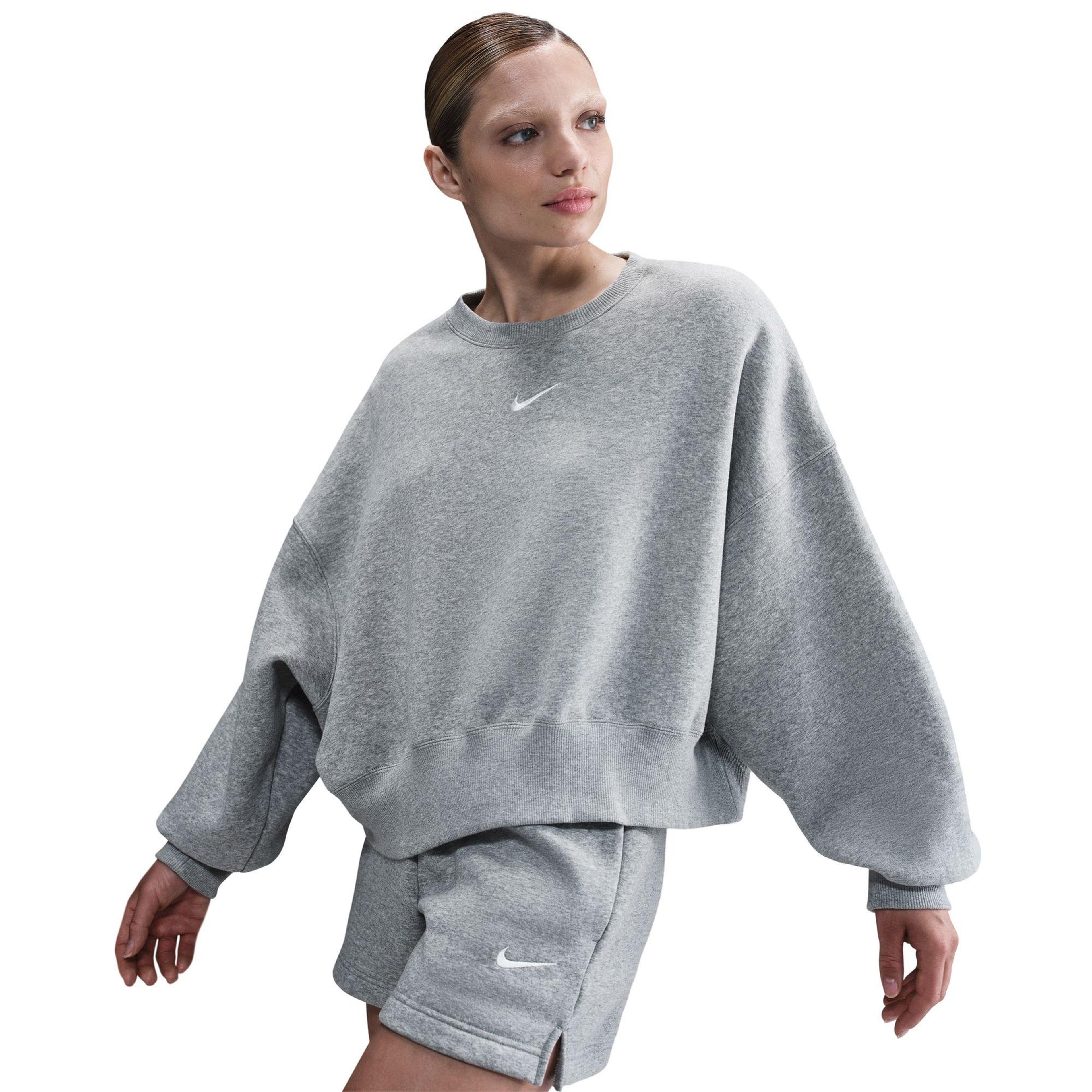 Nike Sportswear Phoenix Fleece Oversize Crew Kadın Gri Sweatshirt