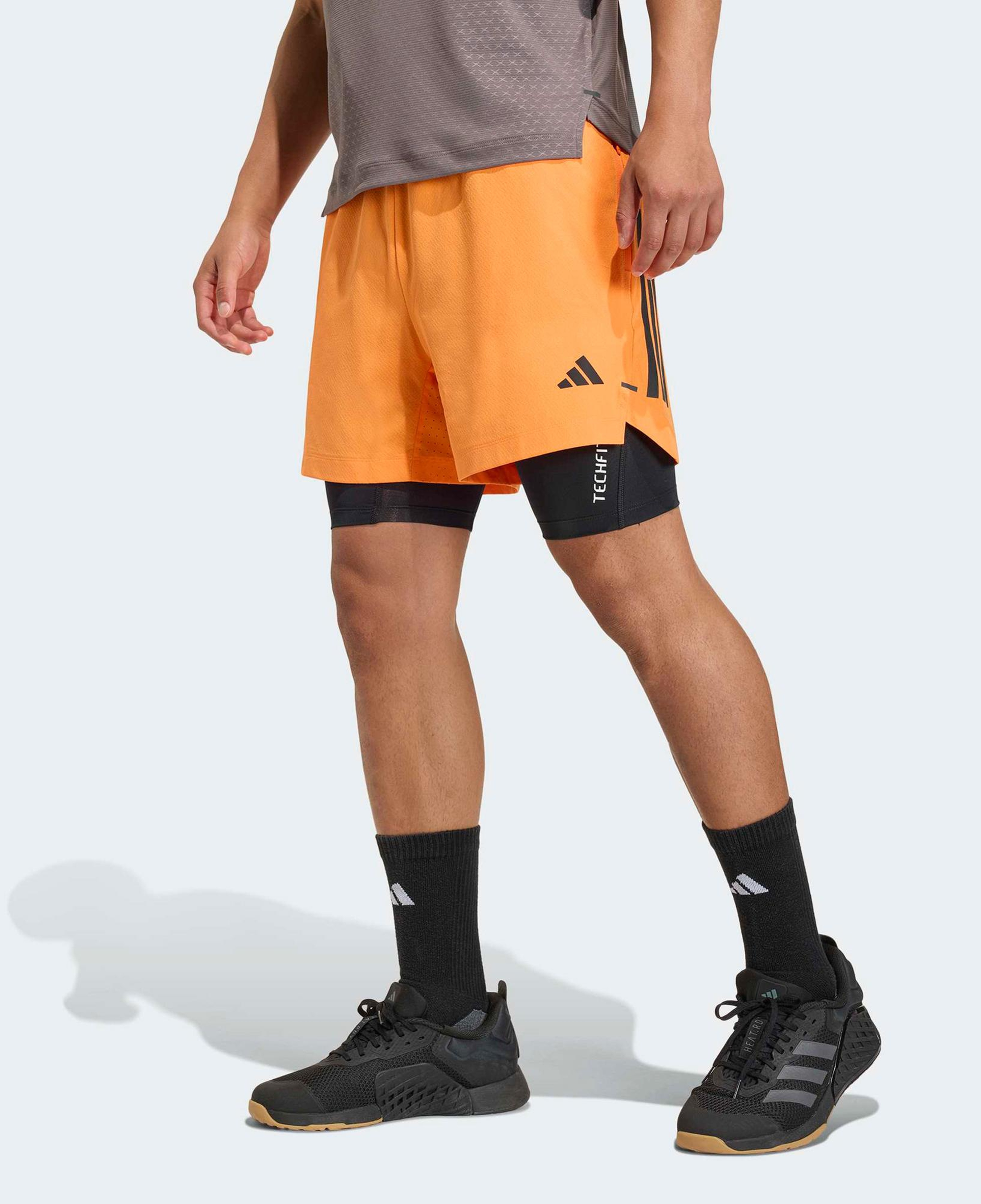 adidas Power 3-Stripes Erkek Turuncu Şort