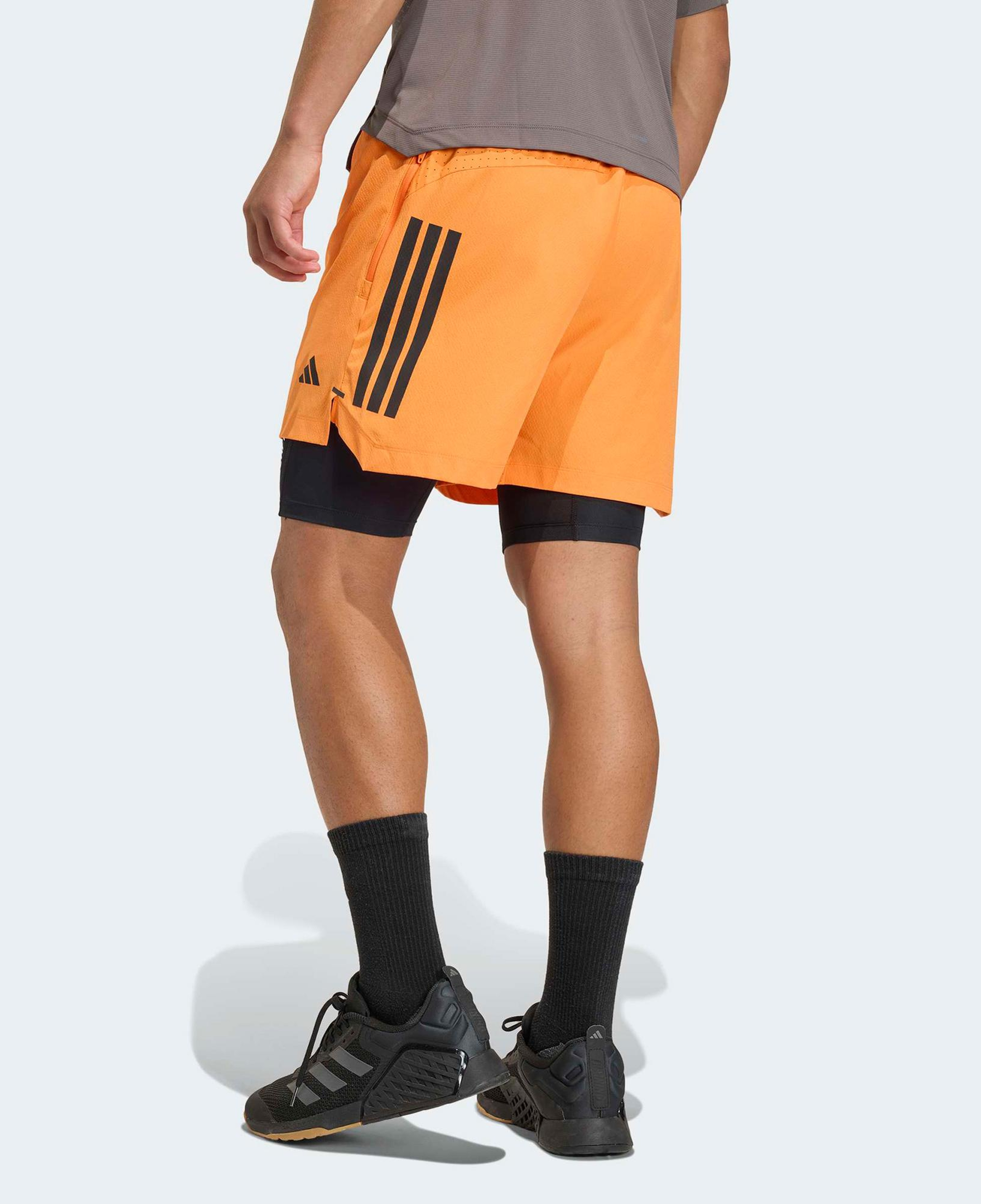 adidas Power 3-Stripes Erkek Turuncu Şort