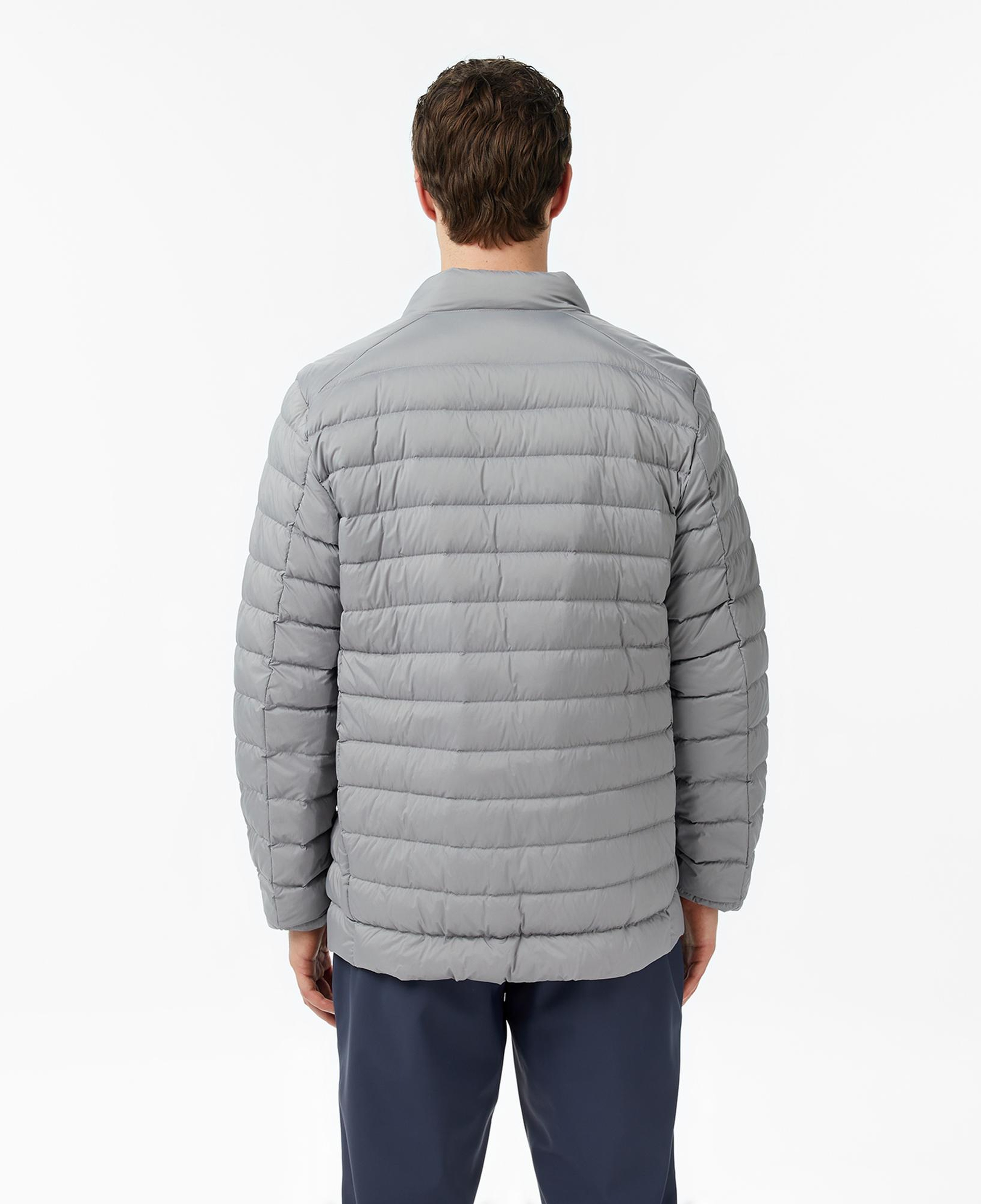 Nautica Erkek Gri Regular Fit Dik Yaka Su İtici Kaz Tüyü Mont