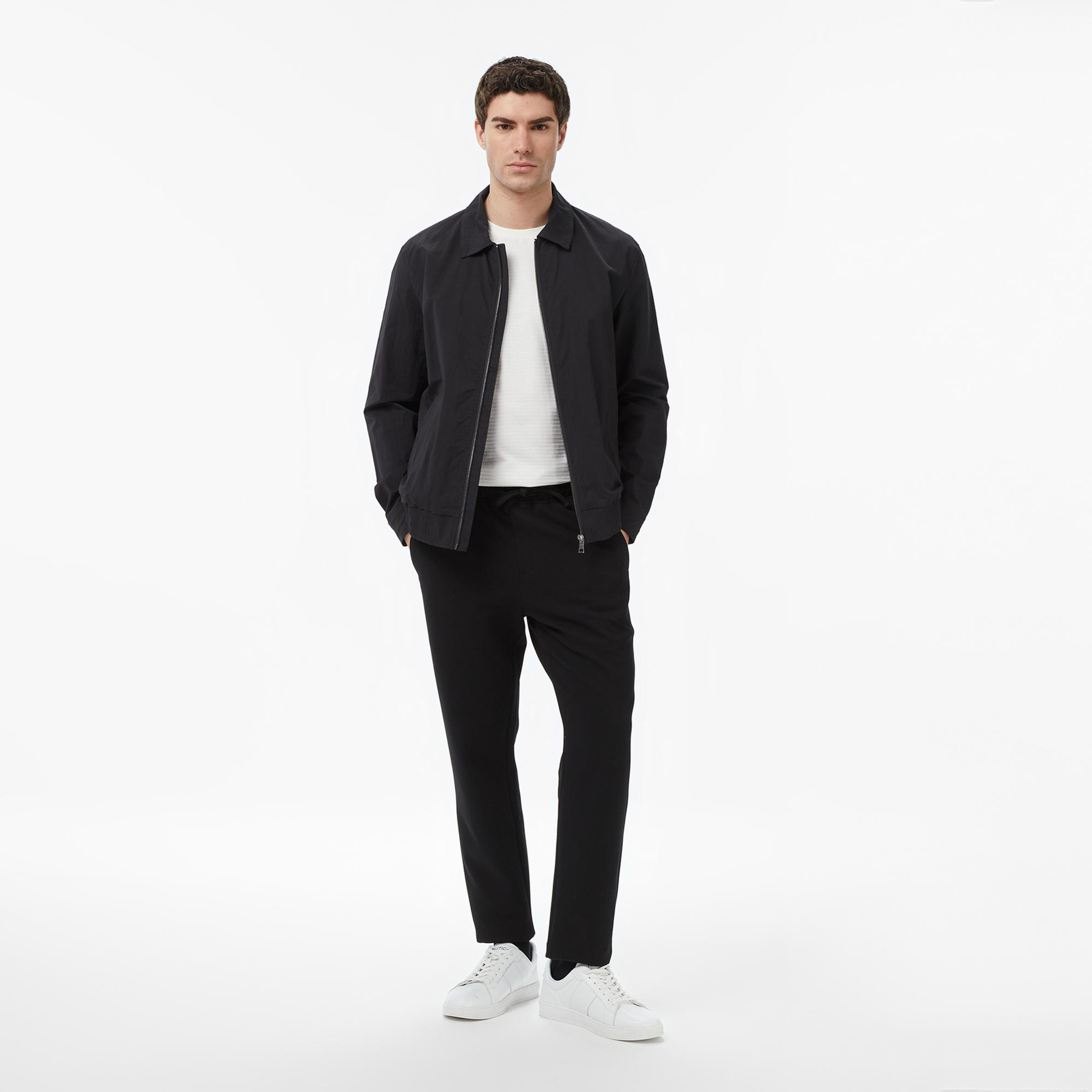 Nautica Erkek Siyah Regular Fit Ceket