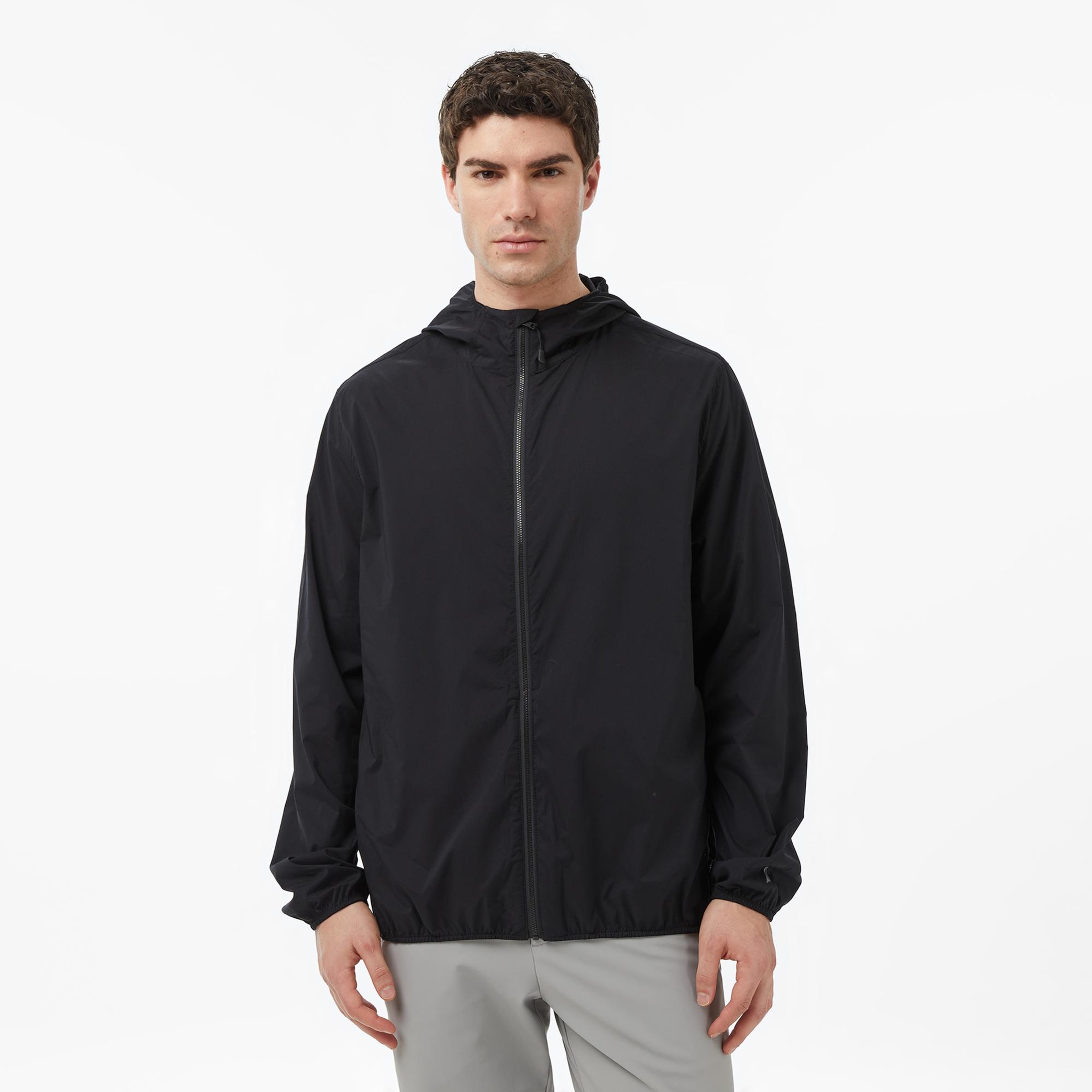 Nautica Erkek Siyah Regular Fit Kapüşonlu Su İtici Mont