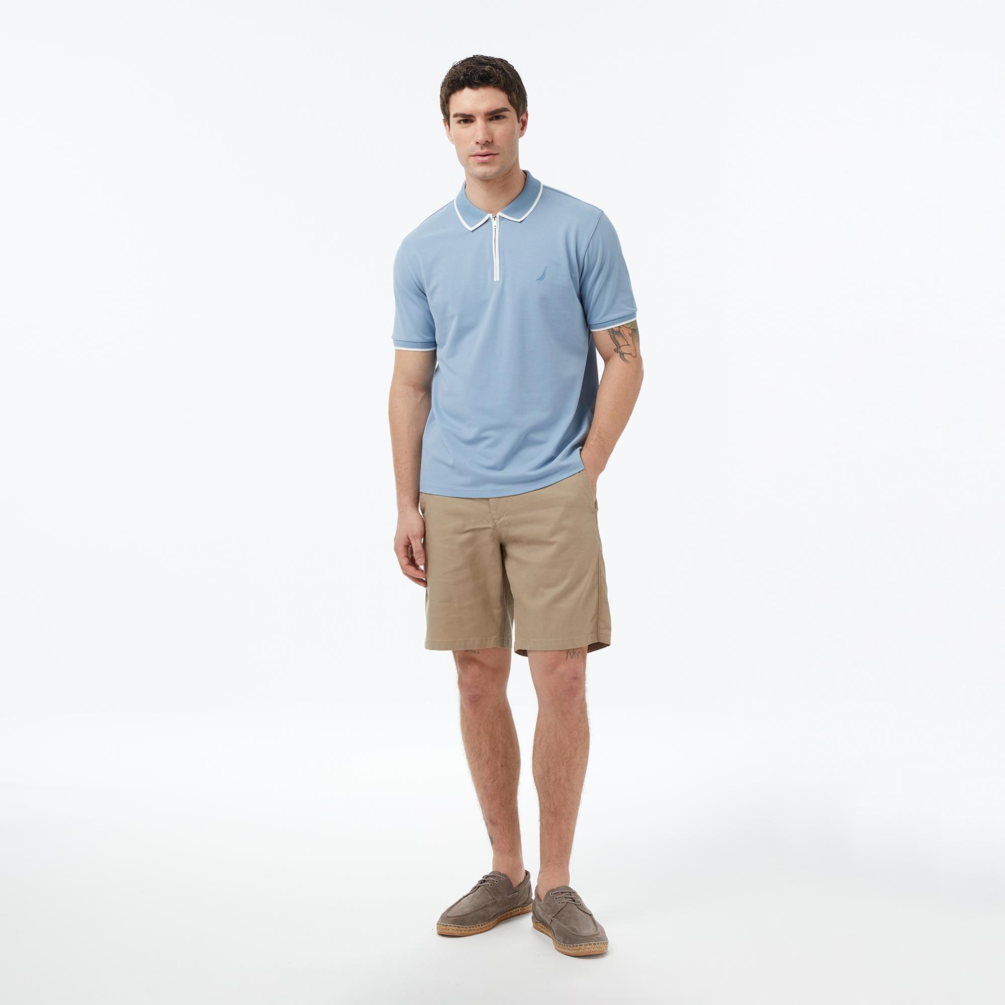 Nautica Erkek Mavi Regular Fit Polo Yaka T-Shirt