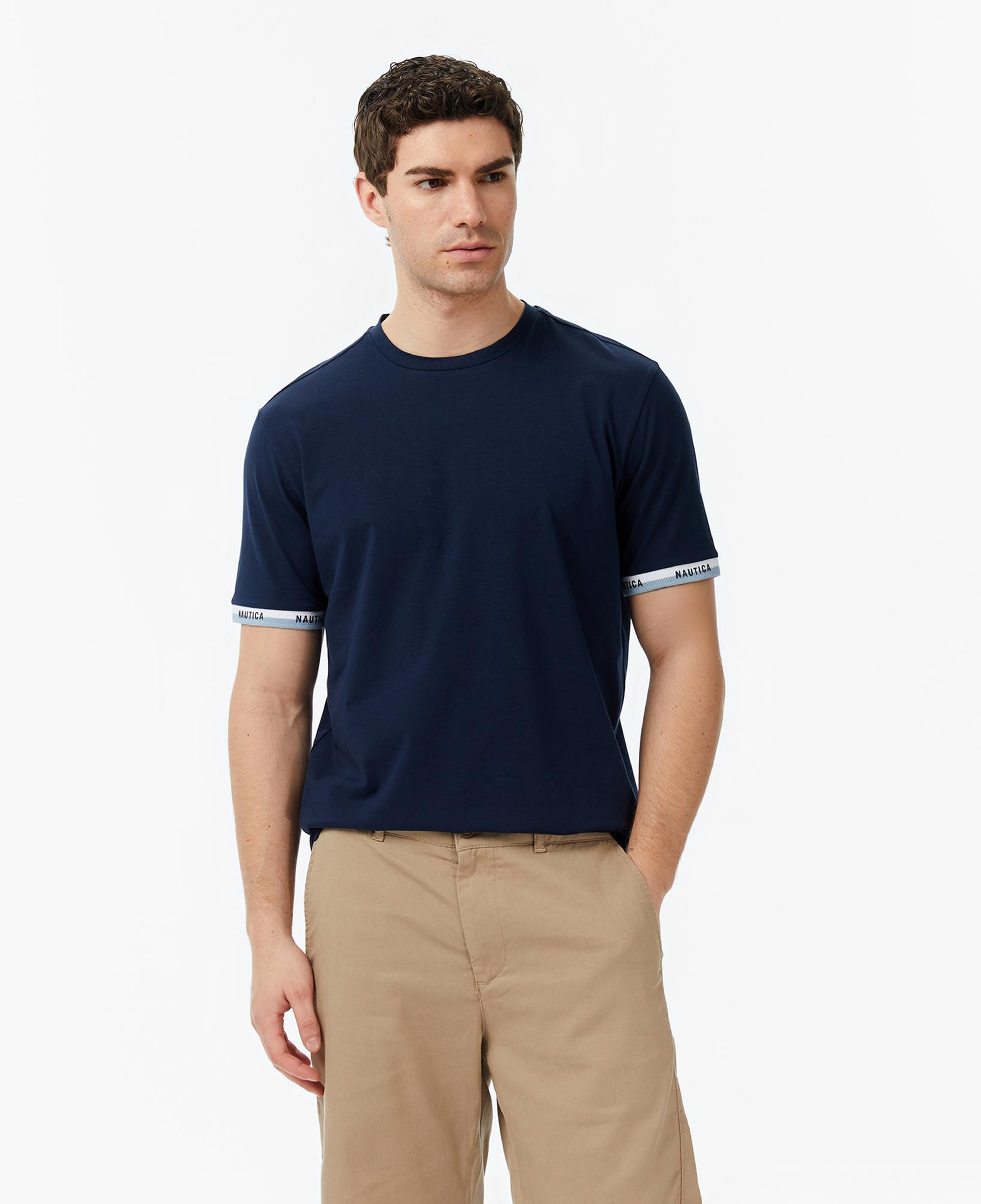 Nautica Erkek Lacivert Regular Fit T-Shirt