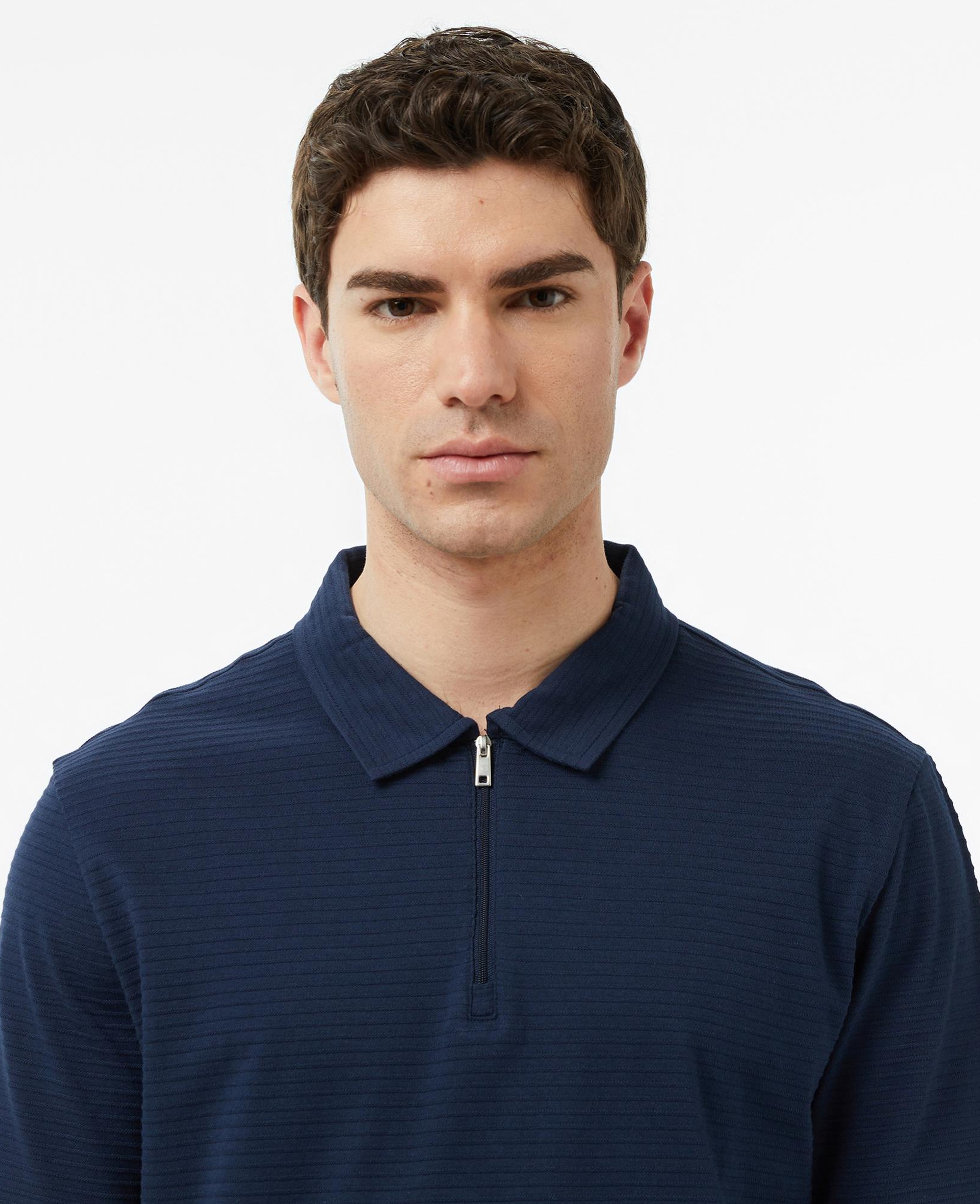 Nautica Erkek Lacivert Regular Fit Çizgili Polo Yaka T-Shirt