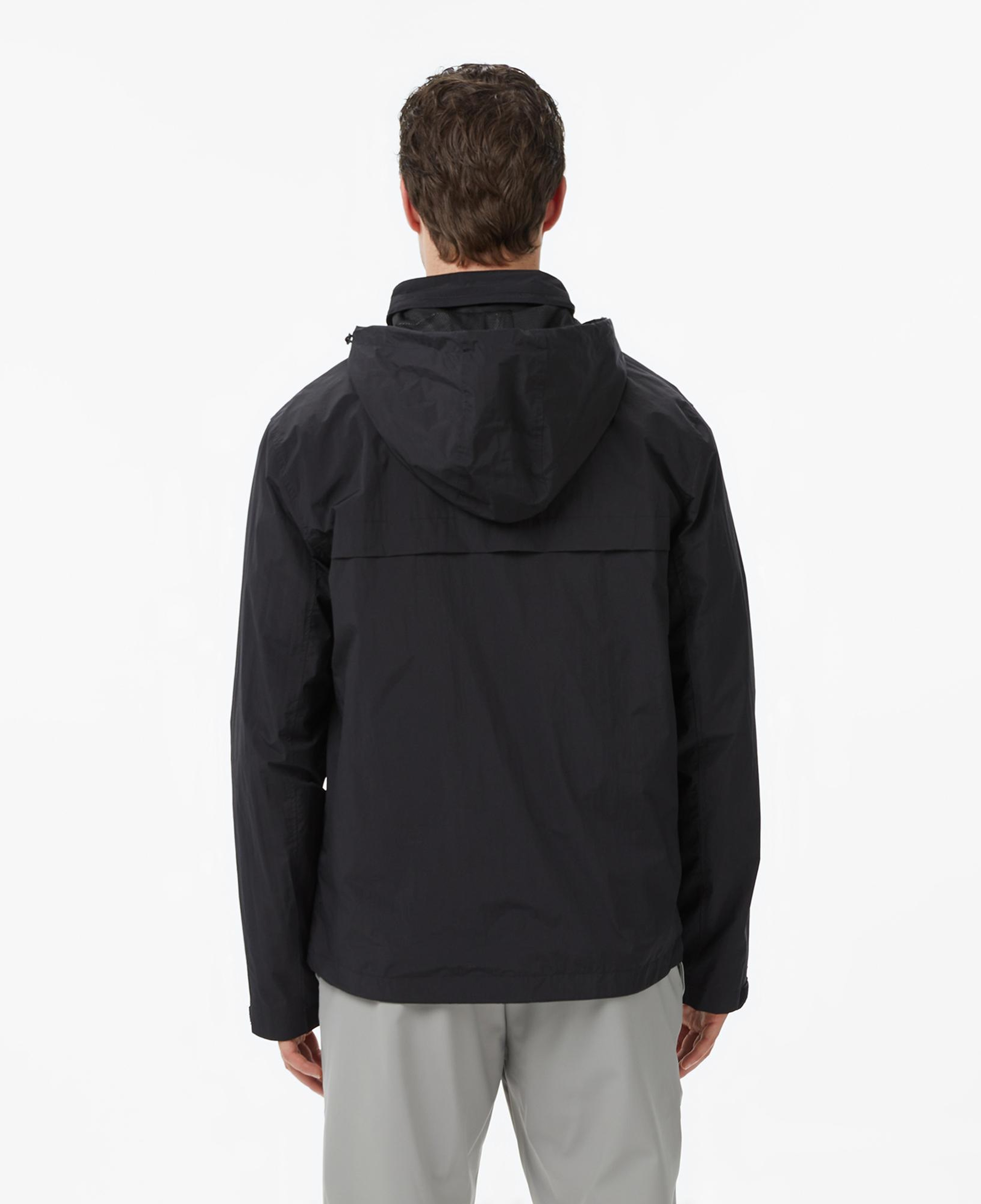 Nautica Erkek Siyah Regular Fit Dik Yaka Gizli Kapüşonlu Su İtici Mont