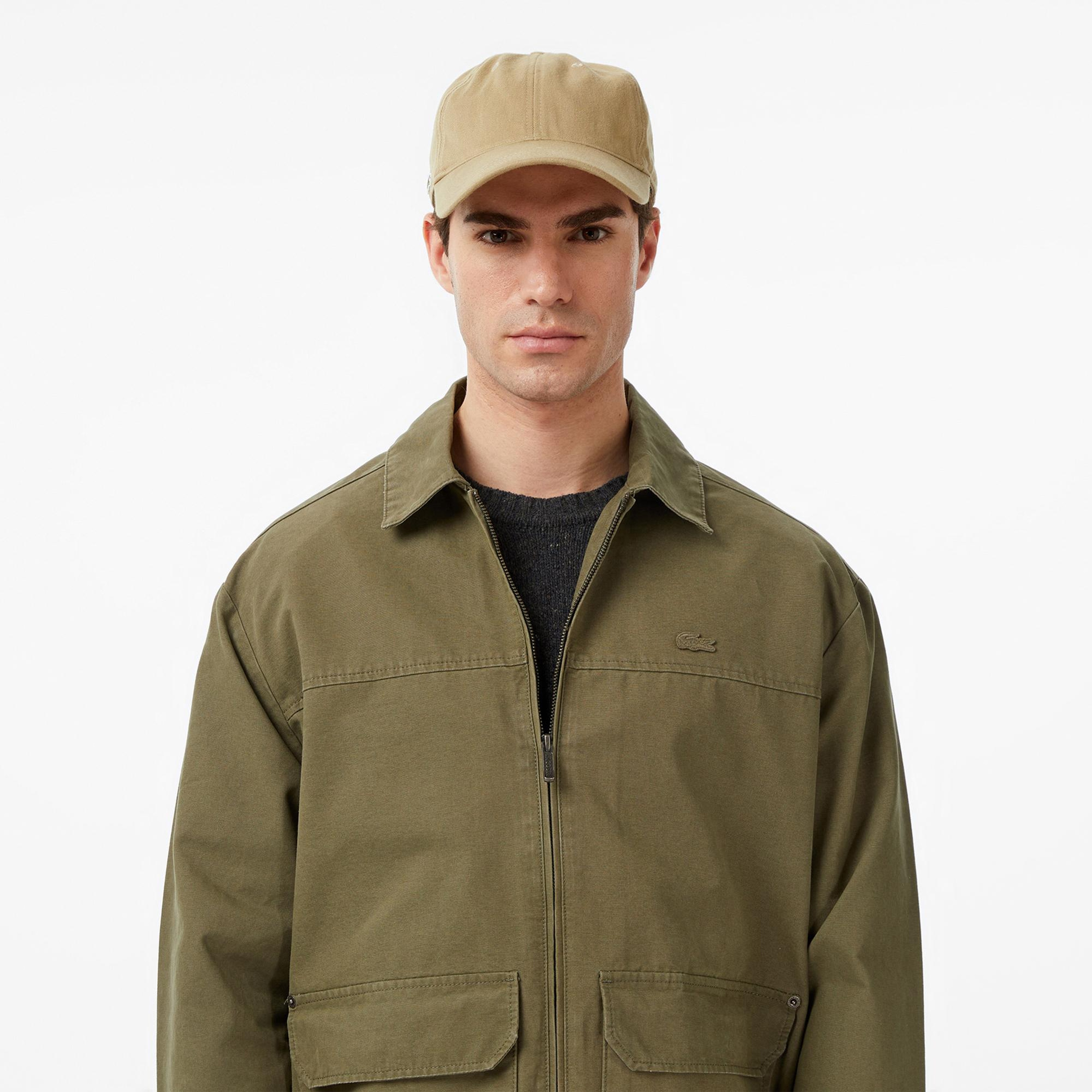Lacoste Erkek Relaxed Fit Fermuarlı Haki Ceket