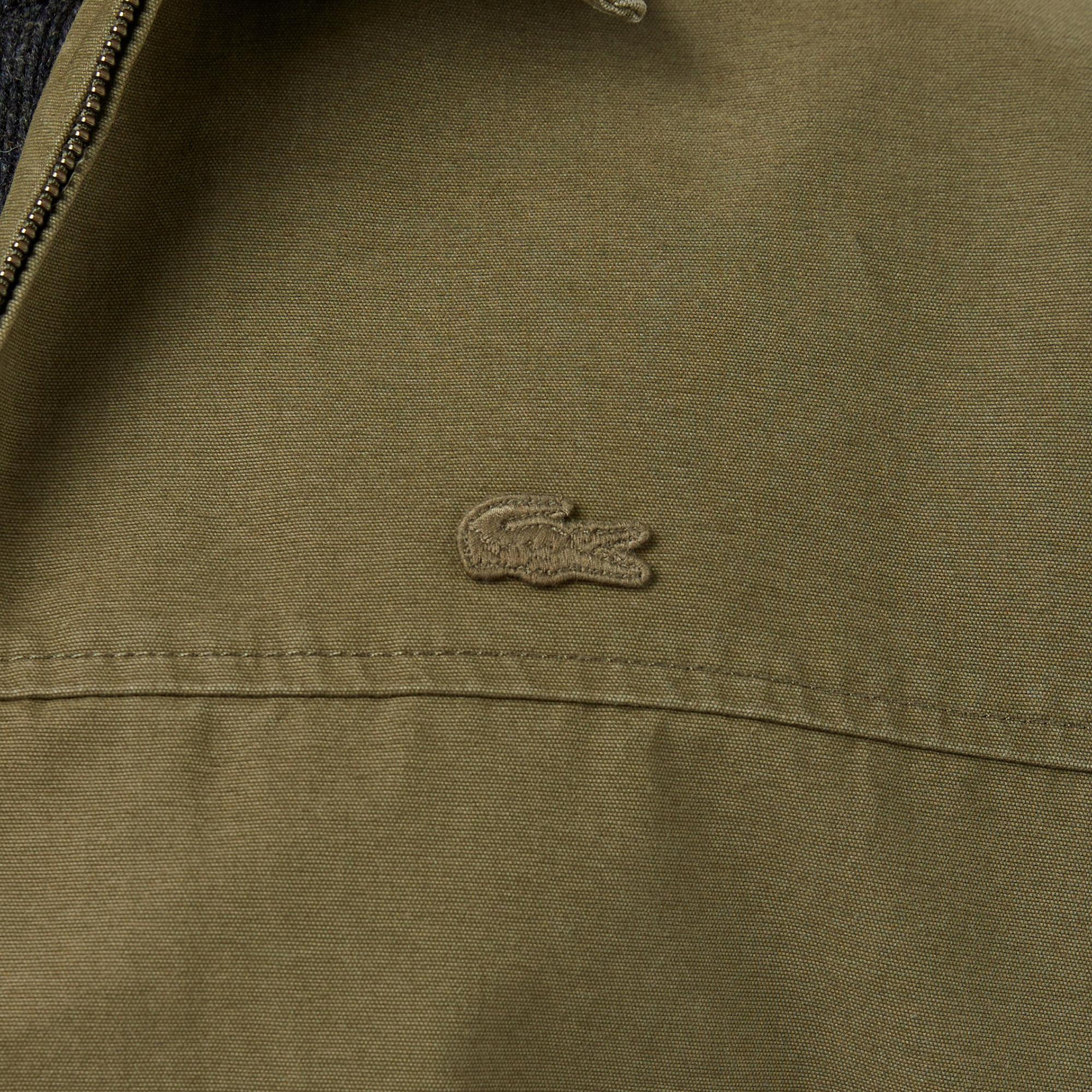 Lacoste Erkek Relaxed Fit Fermuarlı Haki Ceket