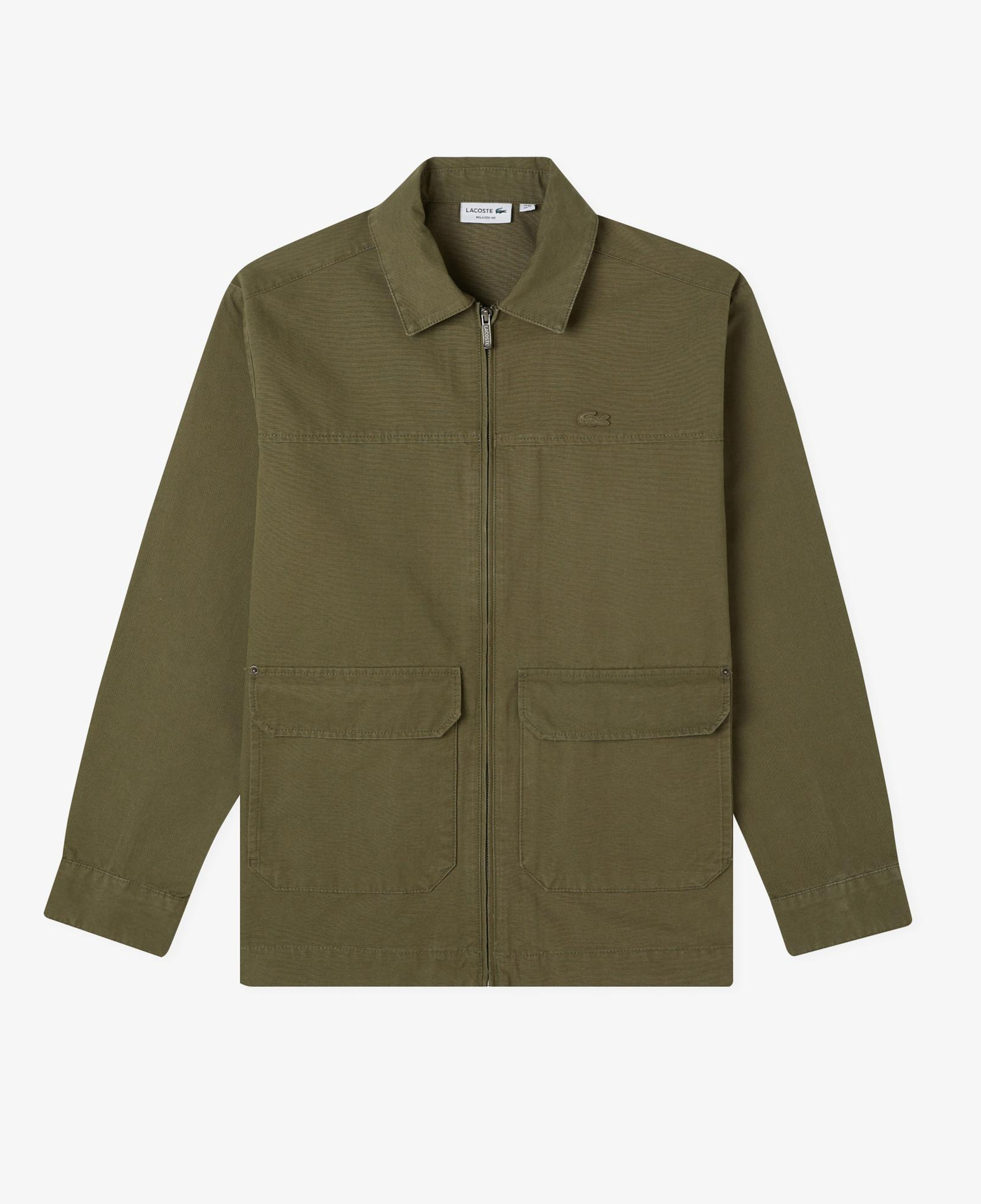 Lacoste Erkek Relaxed Fit Fermuarlı Haki Ceket