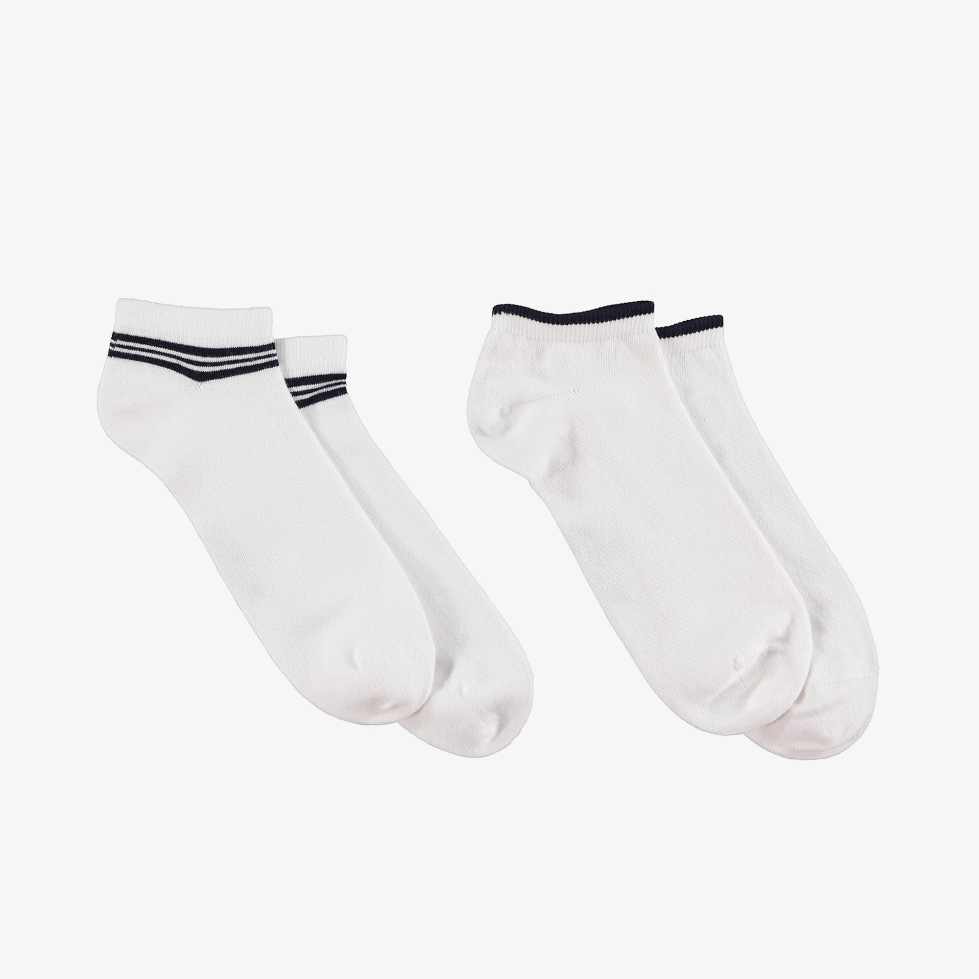 Nautica Unisex Beyaz 2'li Çorap