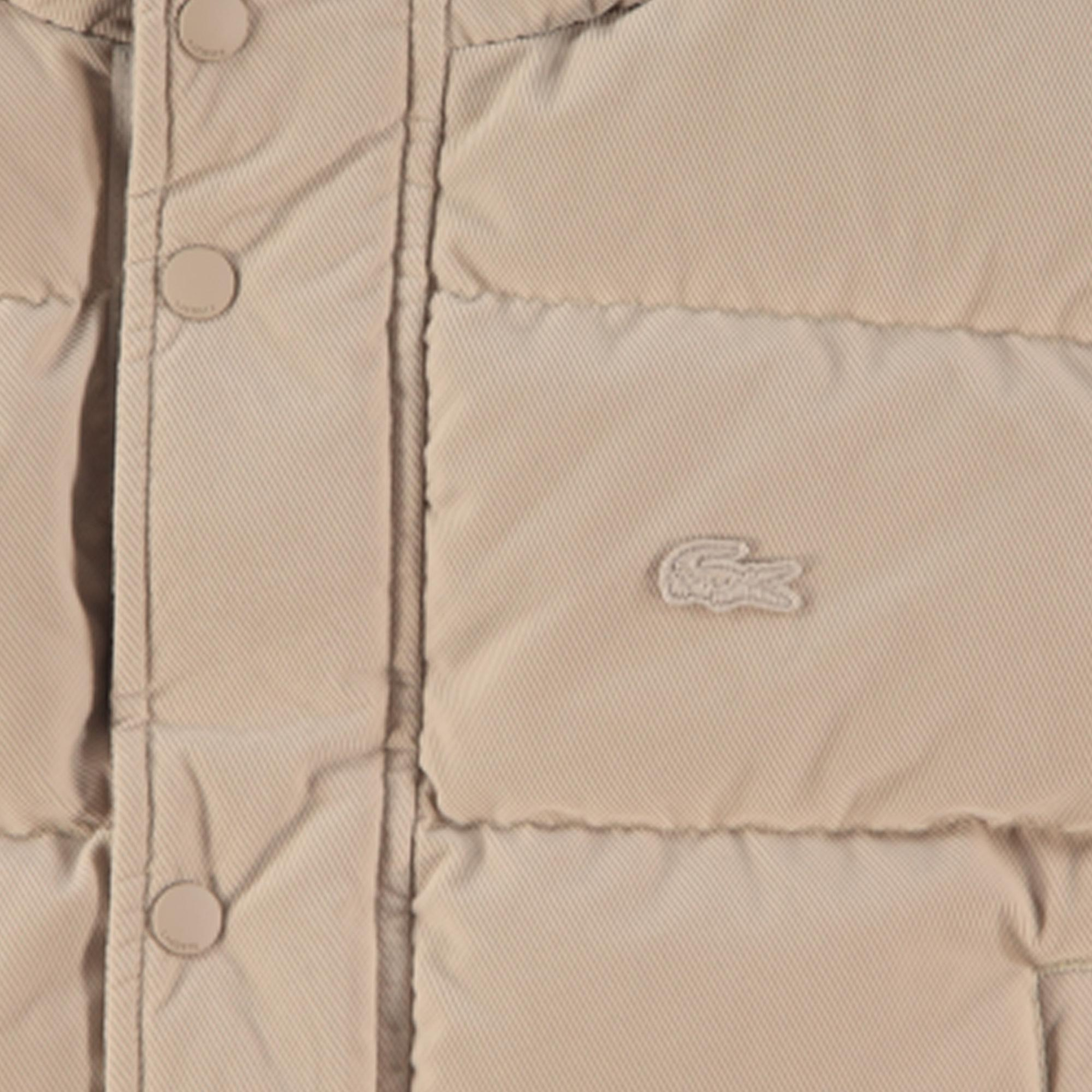 Lacoste Erkek Kapüşonlu Bej Mont