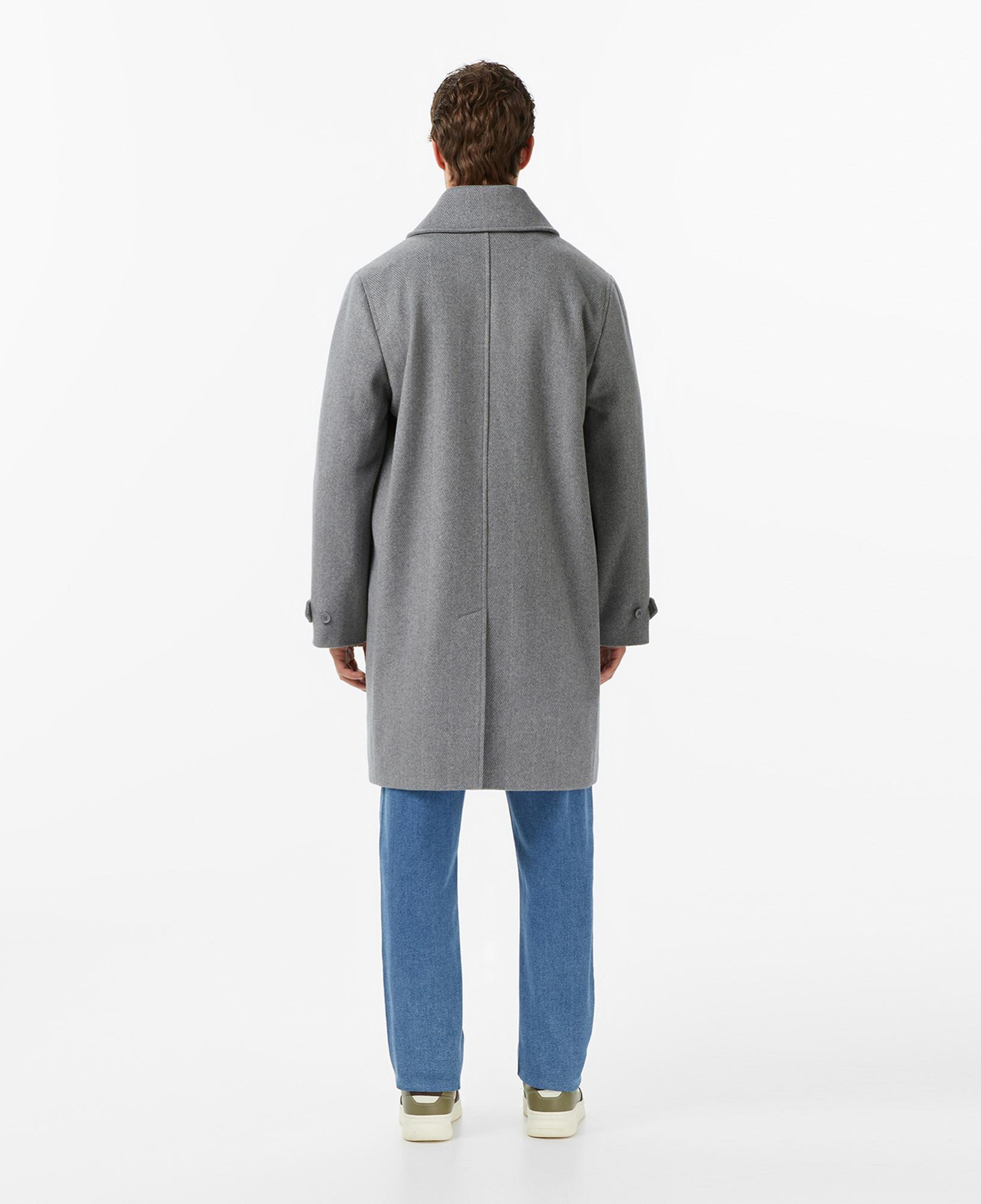 Lacoste Erkek Regular Fit Yün Gri Kaban