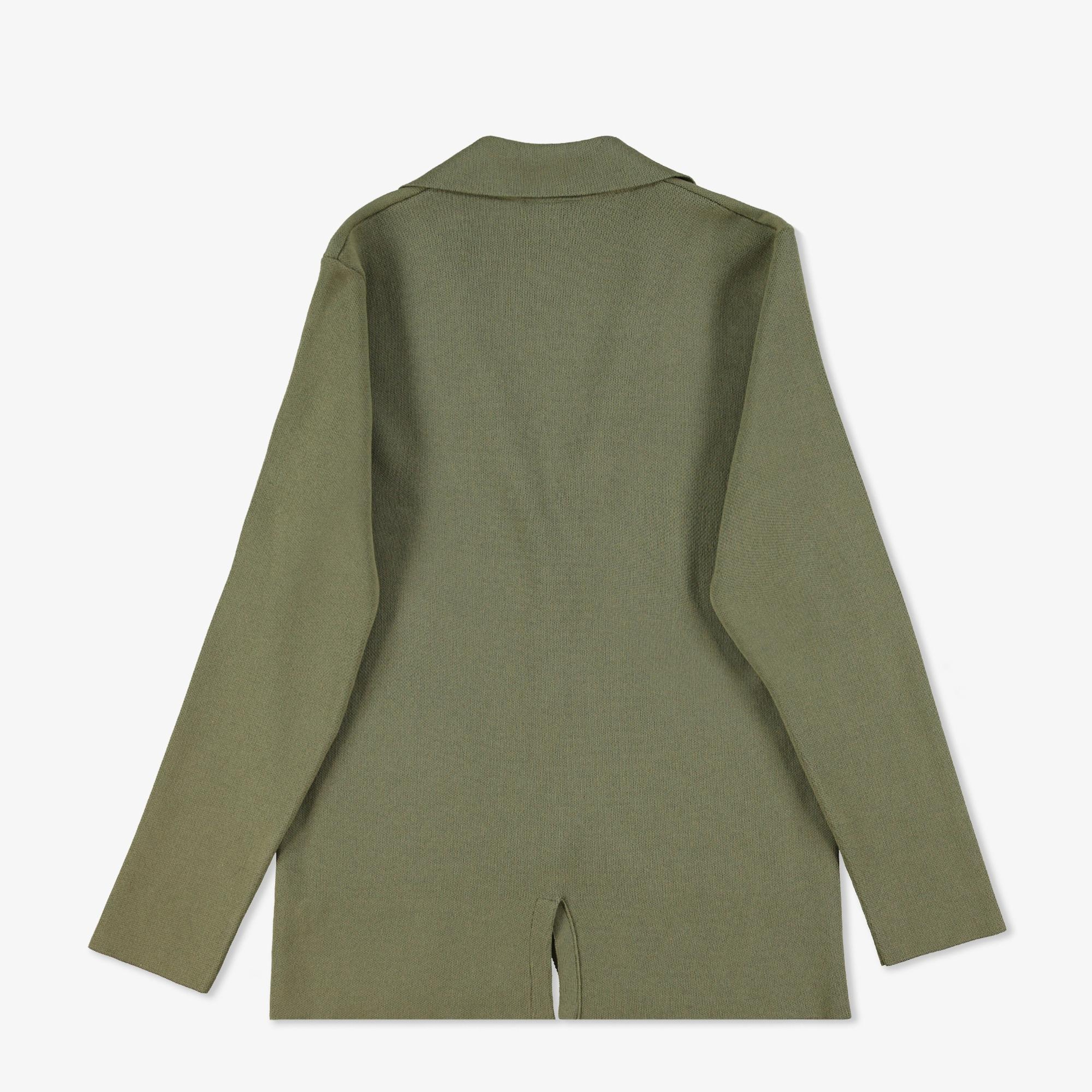 Lacoste Erkek Classic Fit V Yaka Haki Hırka