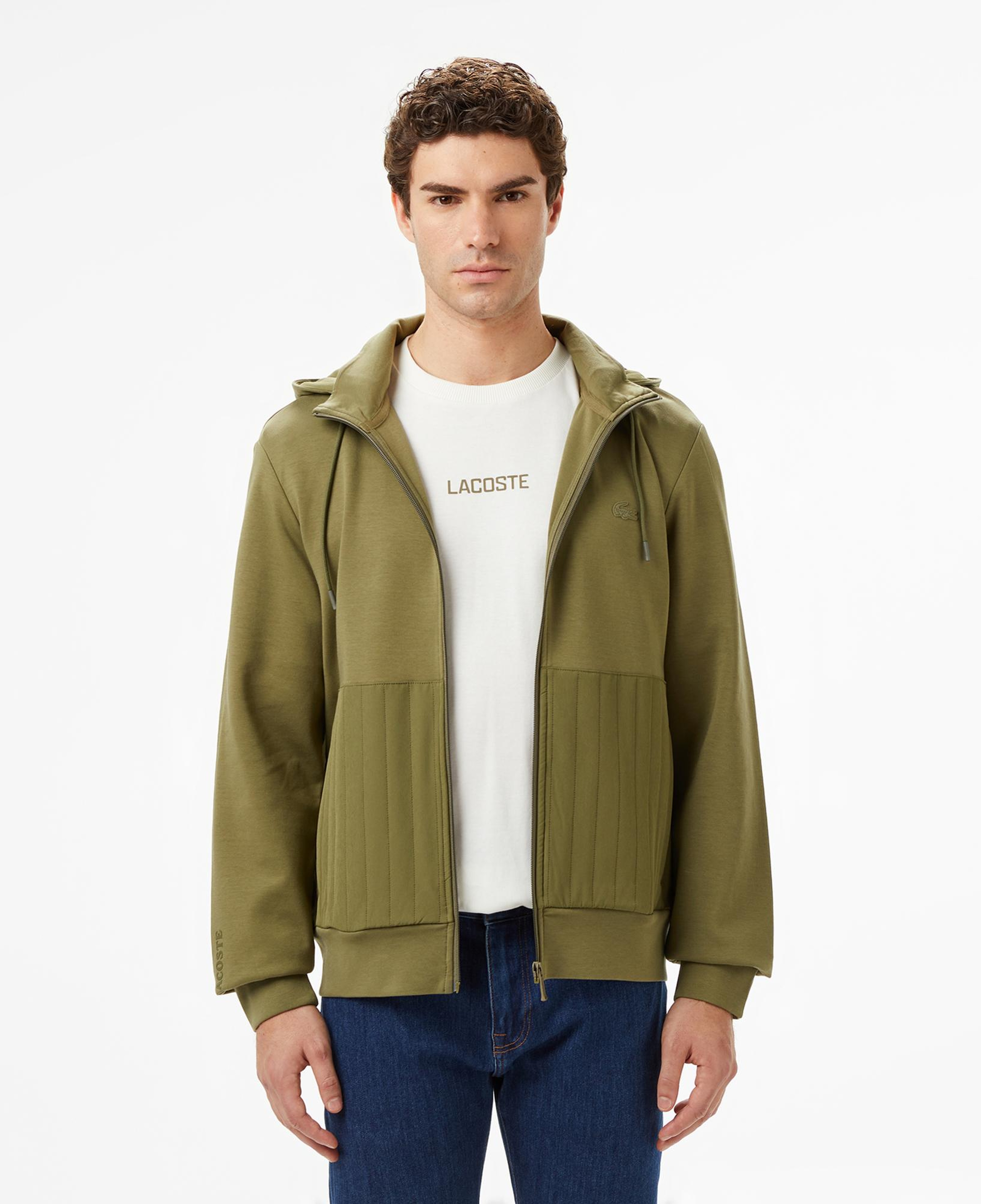 Lacoste Erkek Regular Fit Kapüşonlu Haki Sweatshirt