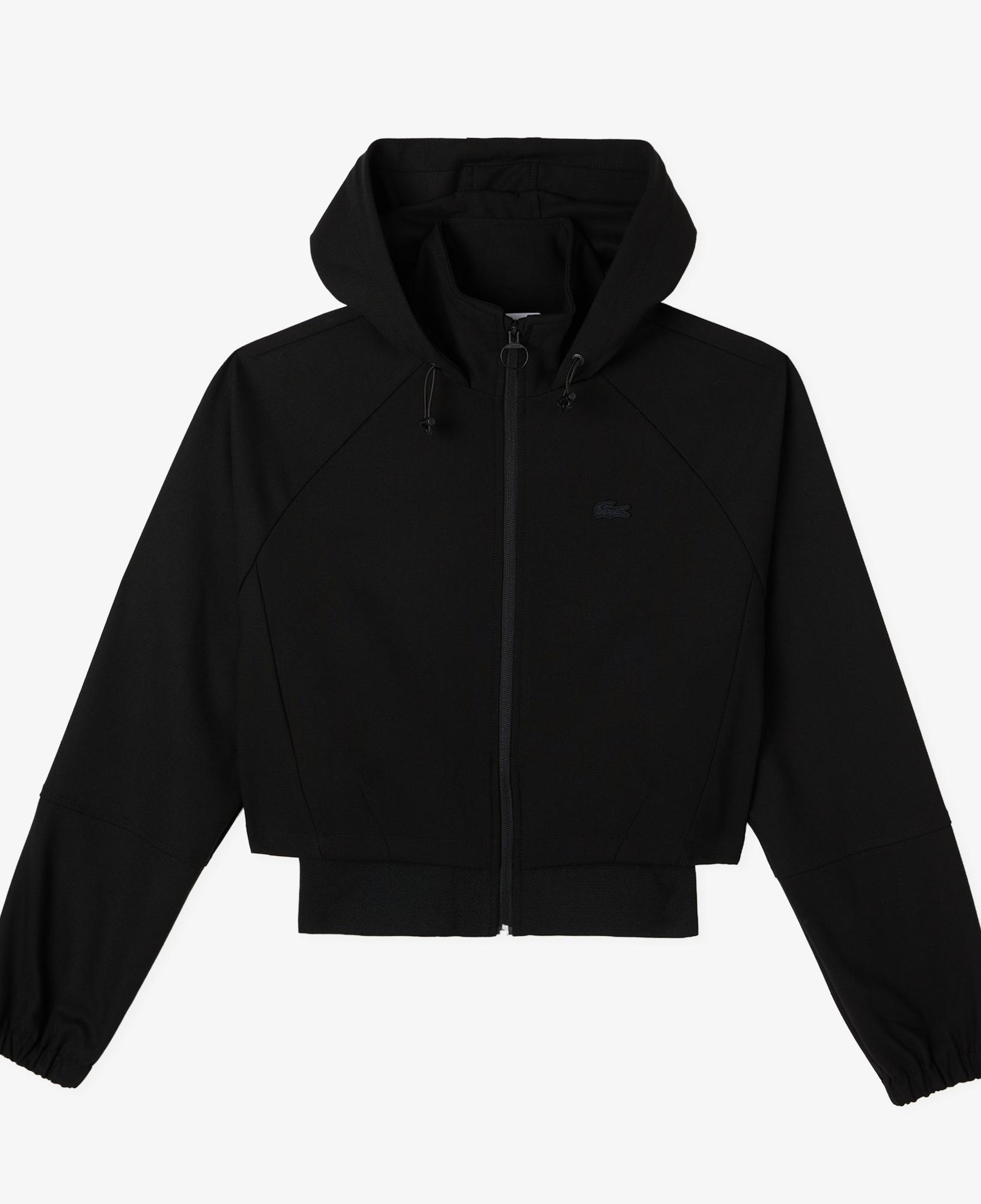 Lacoste Kadın Regular Fit Kapüşonlu Siyah Dış Gömlek