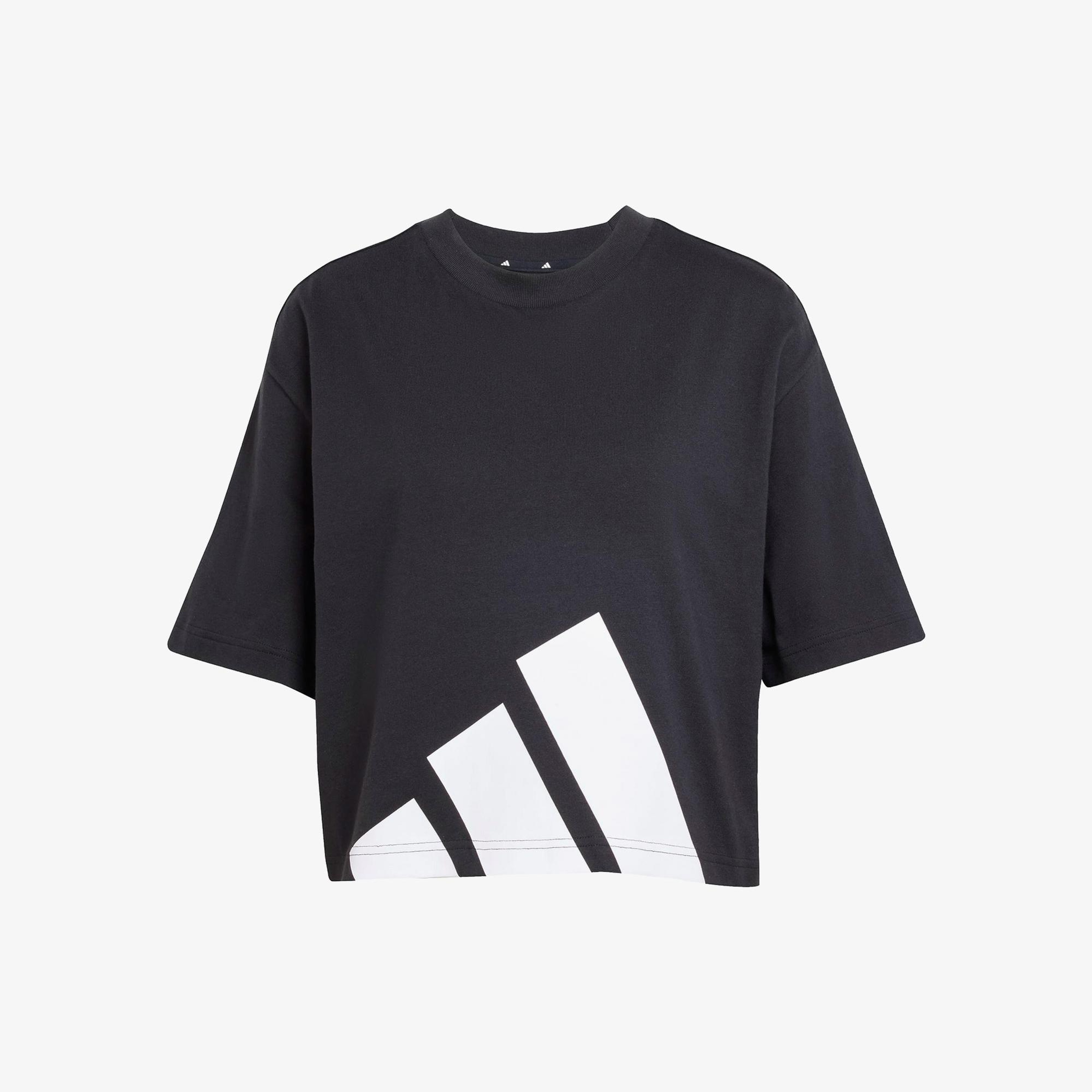 adidas Essentials Big Logo Boyfriend Kadın Siyah T-Shirt