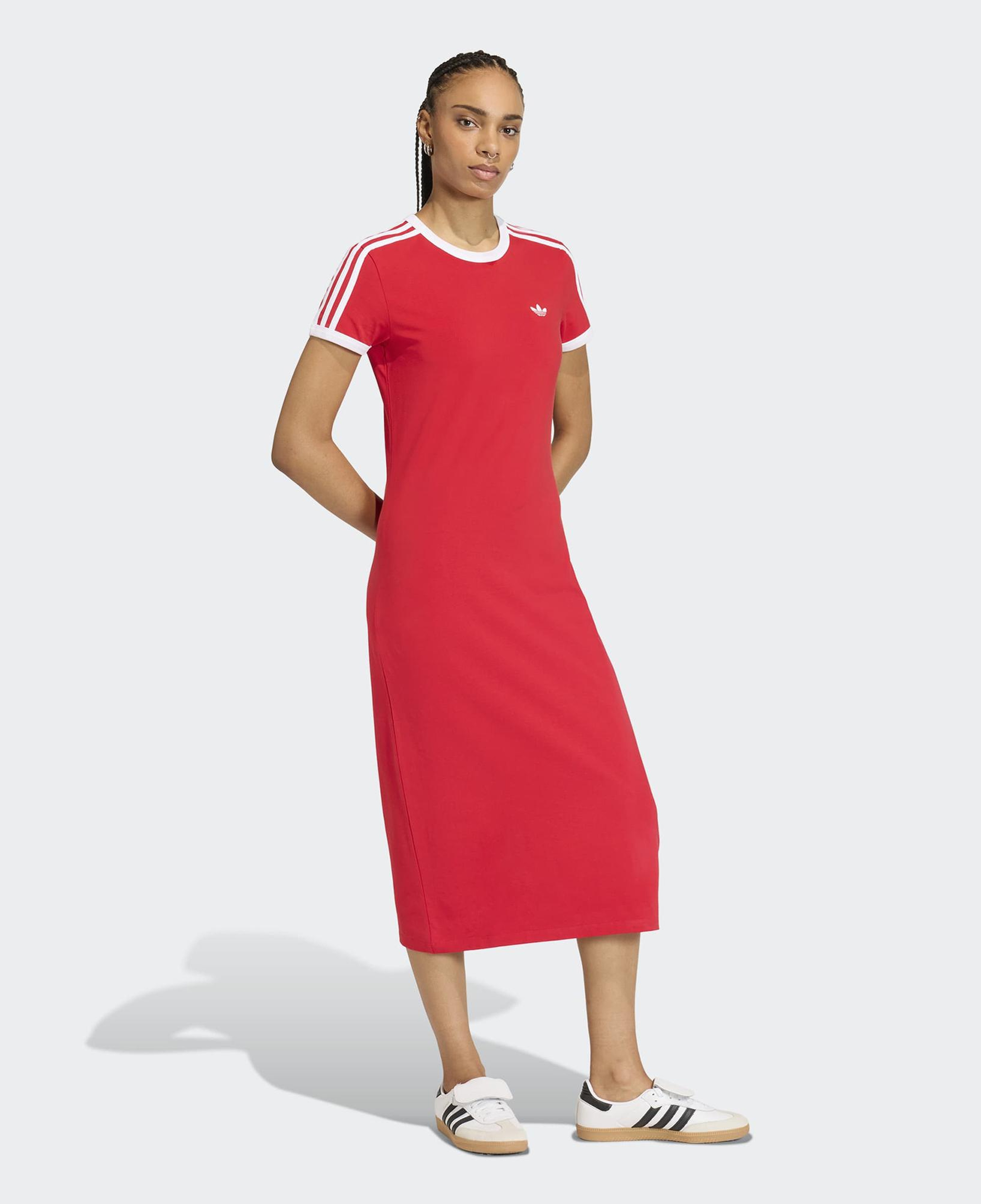 adidas 3-Stripes Kadın Pembe Elbise