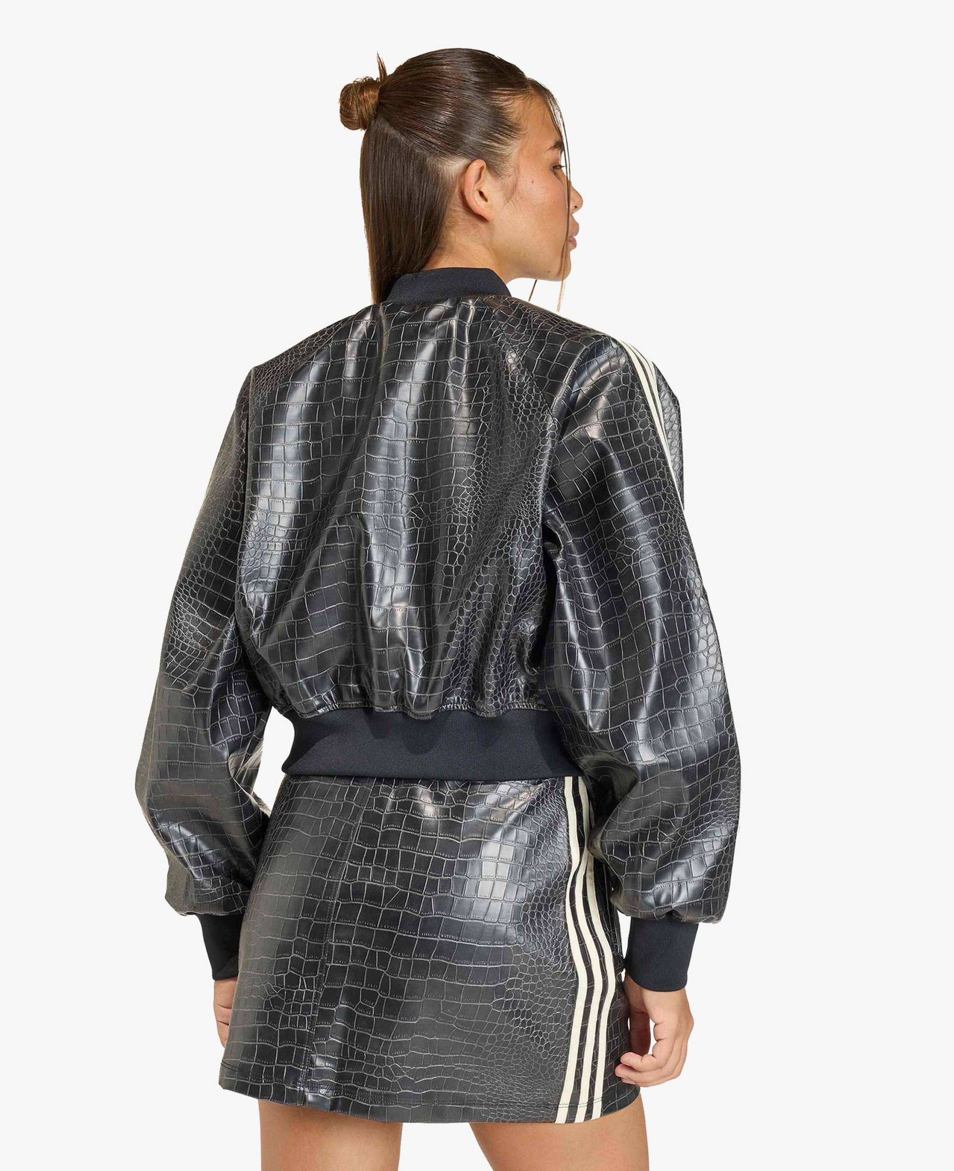 adidas Pleather Kadın Siyah Deri Ceket