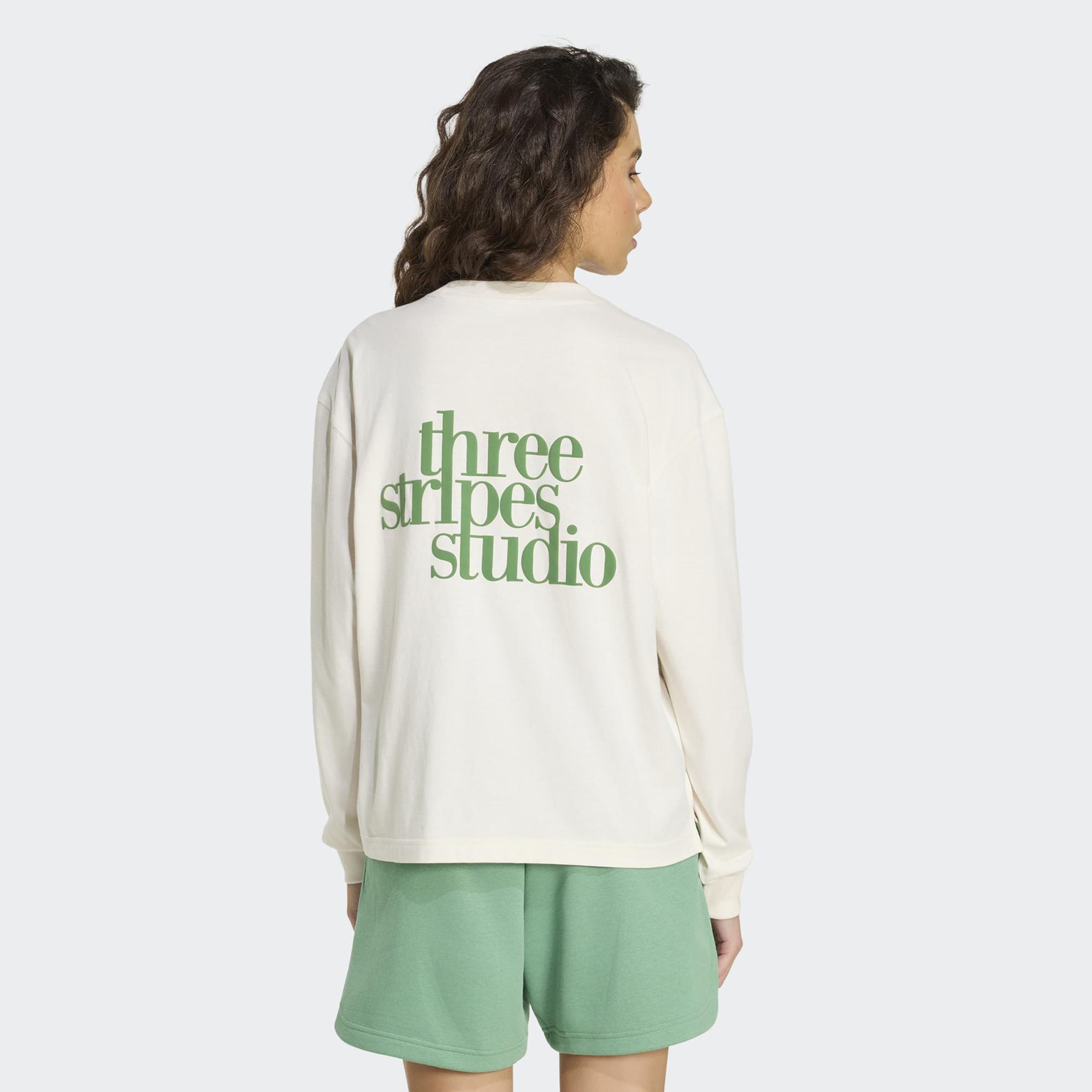 adidas Kadın Beyaz Sweatshirt