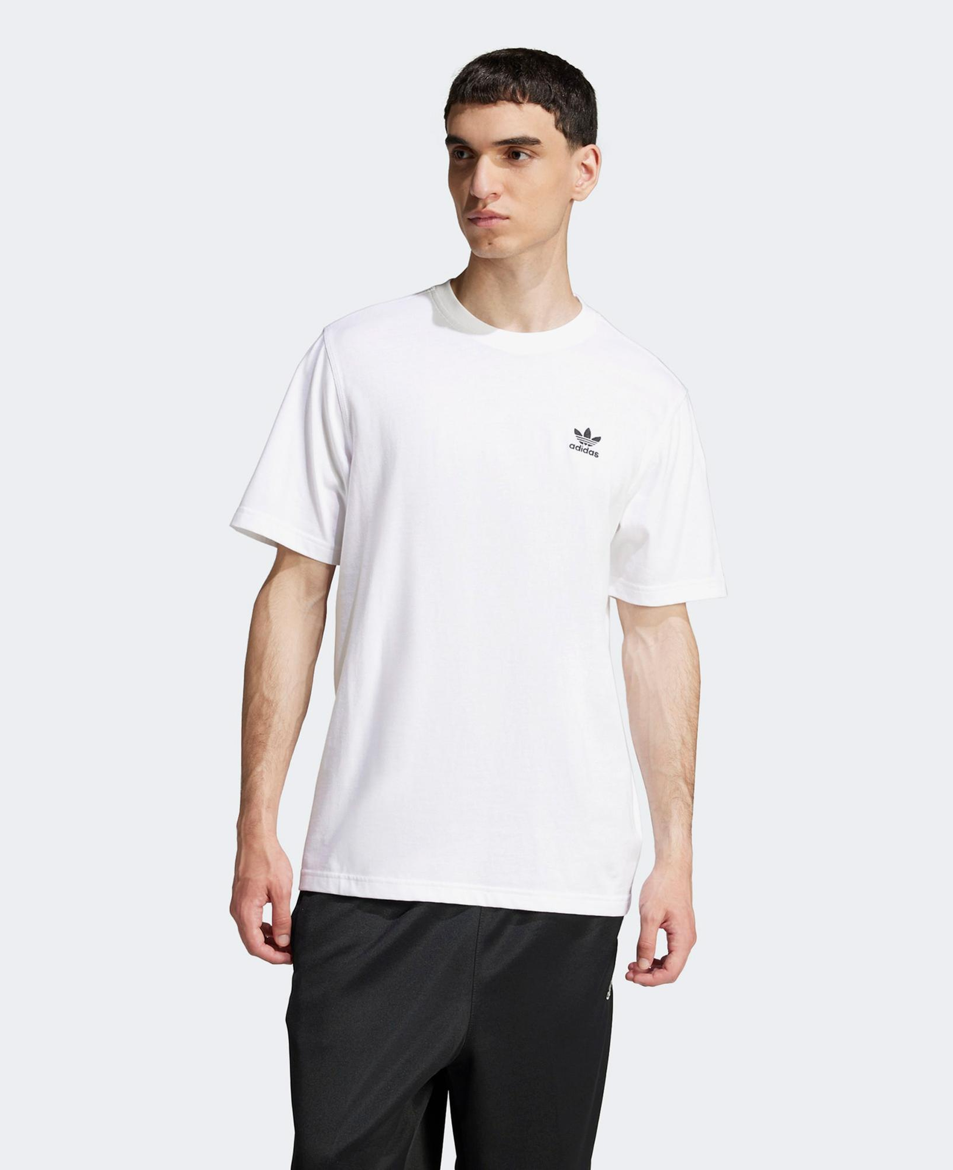 adidas Trefoil Essentials Erkek Beyaz T-Shirt