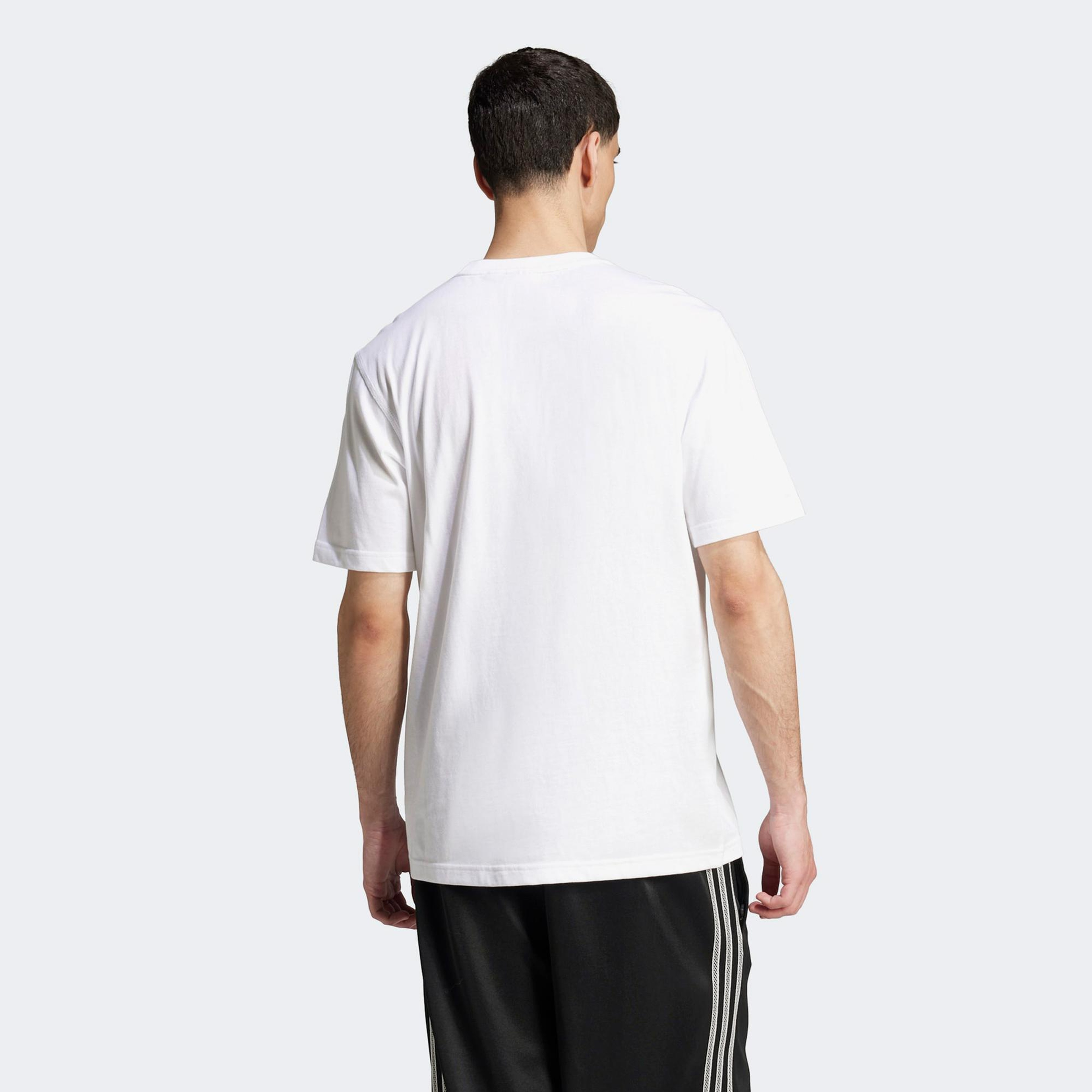 adidas Trefoil Essentials Erkek Beyaz T-Shirt