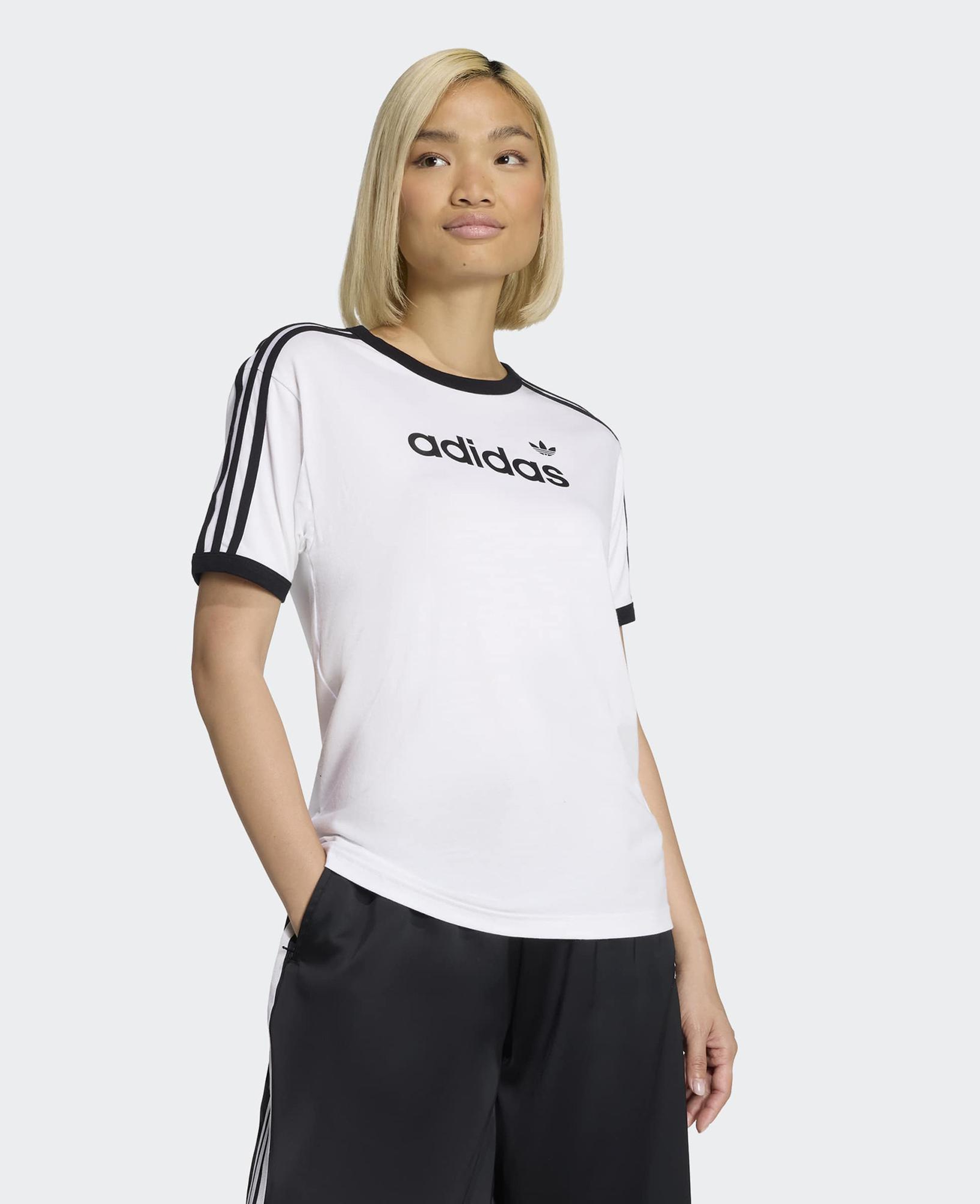 adidas Linear Kadın Beyaz T-Shirt