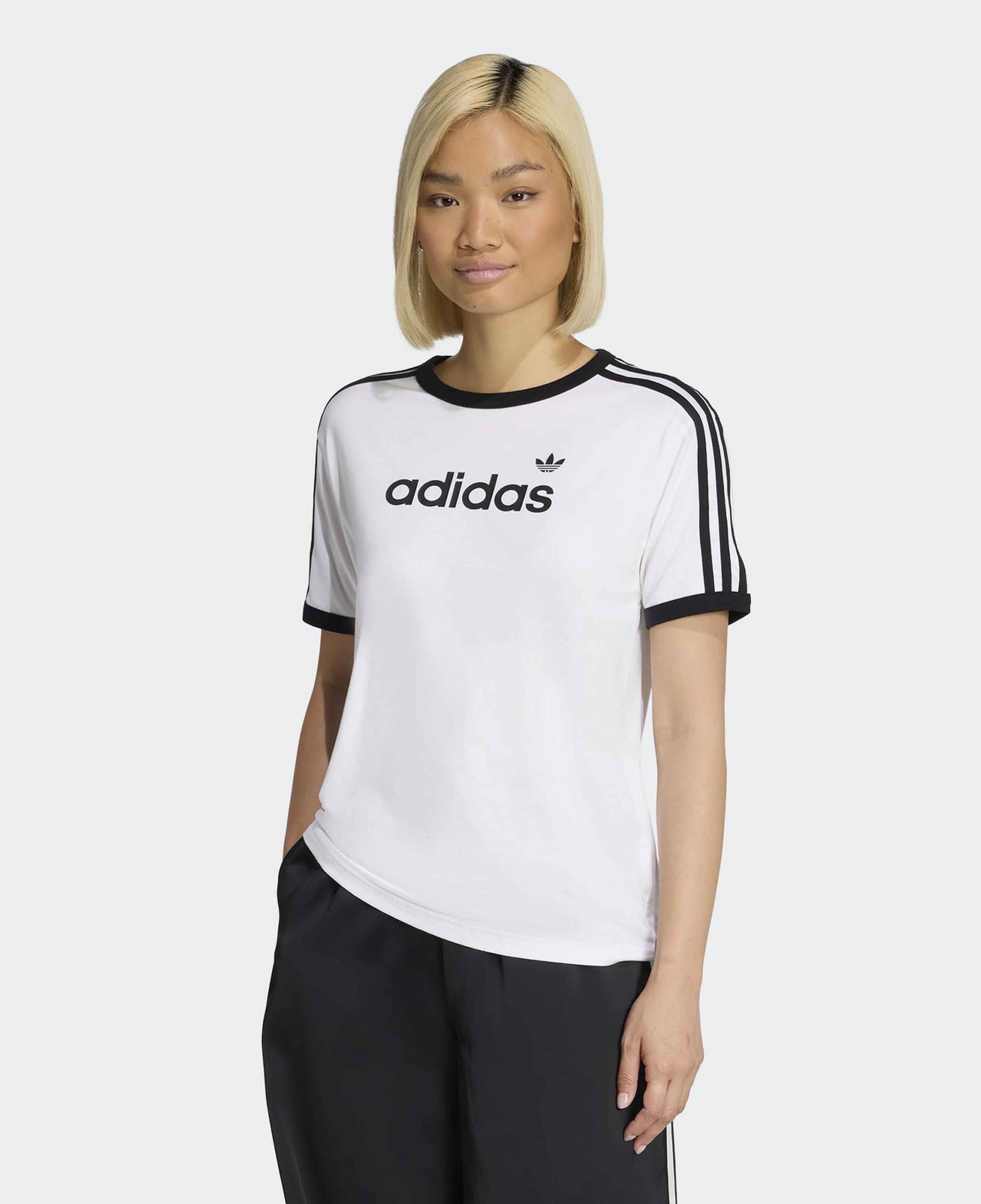 adidas Linear Kadın Beyaz T-Shirt