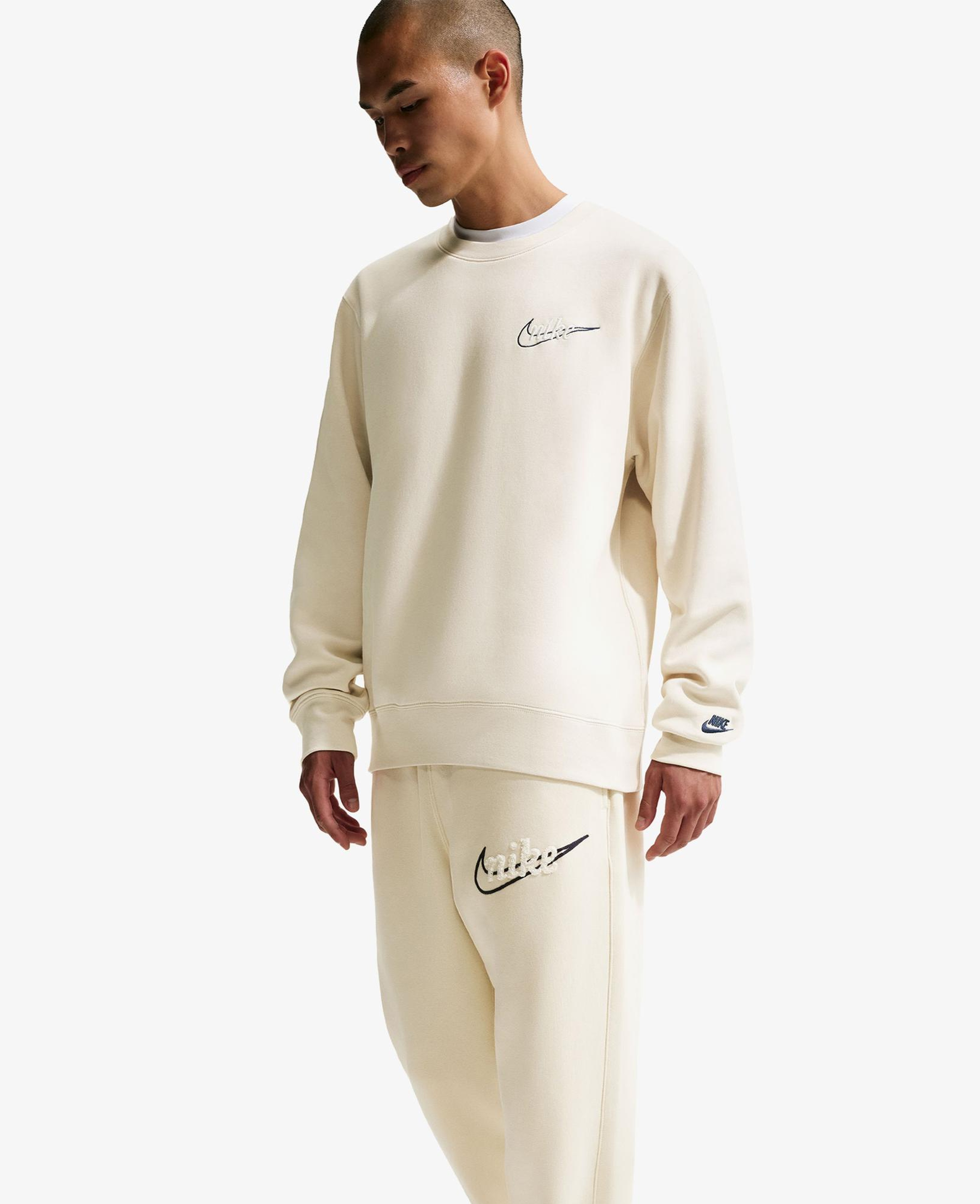 Nike Sportswear Club Jogger Erkek Krem Rengi Eşofman Altı