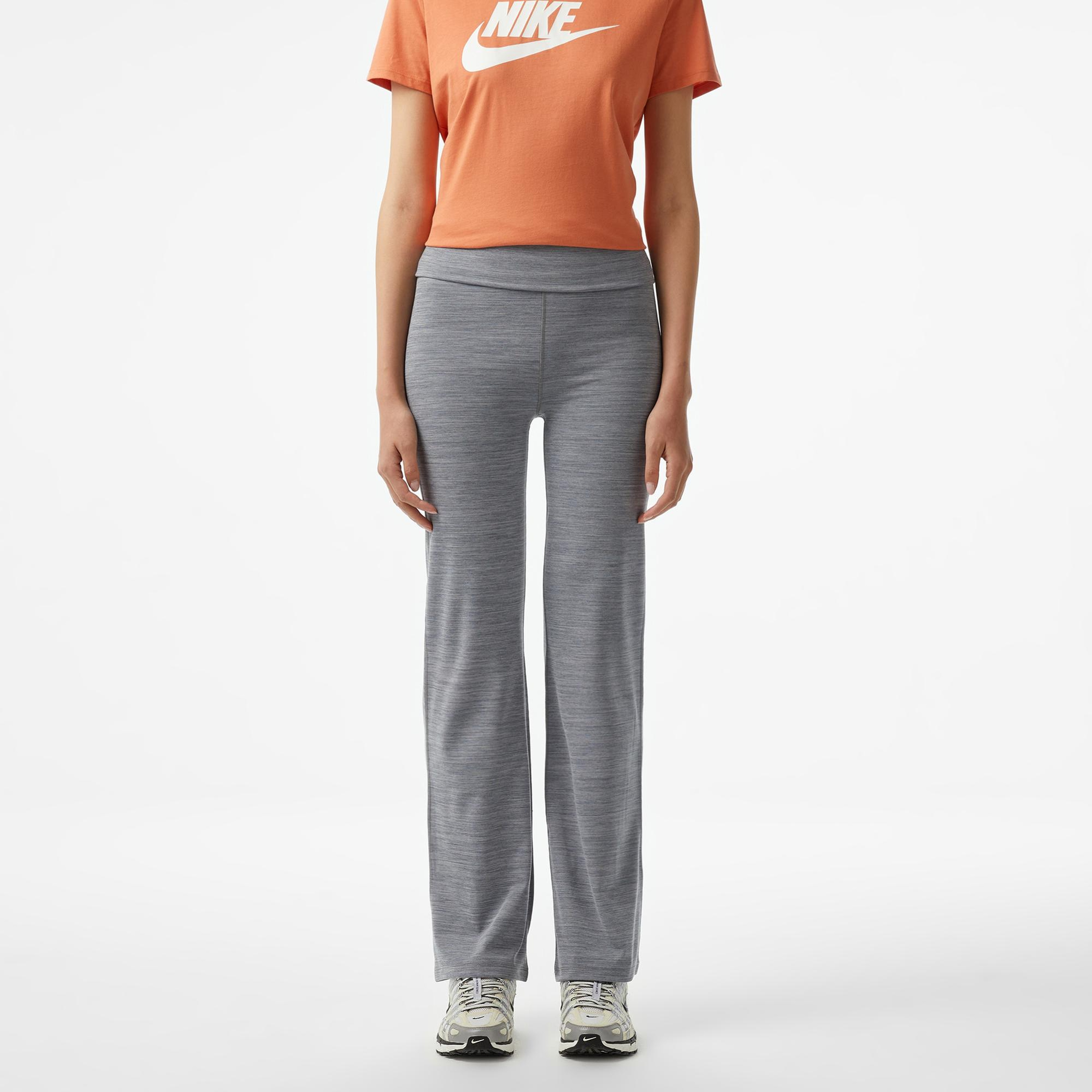 Nike One Dri-Fit High Rise Kadın Gri Eşofman Altı