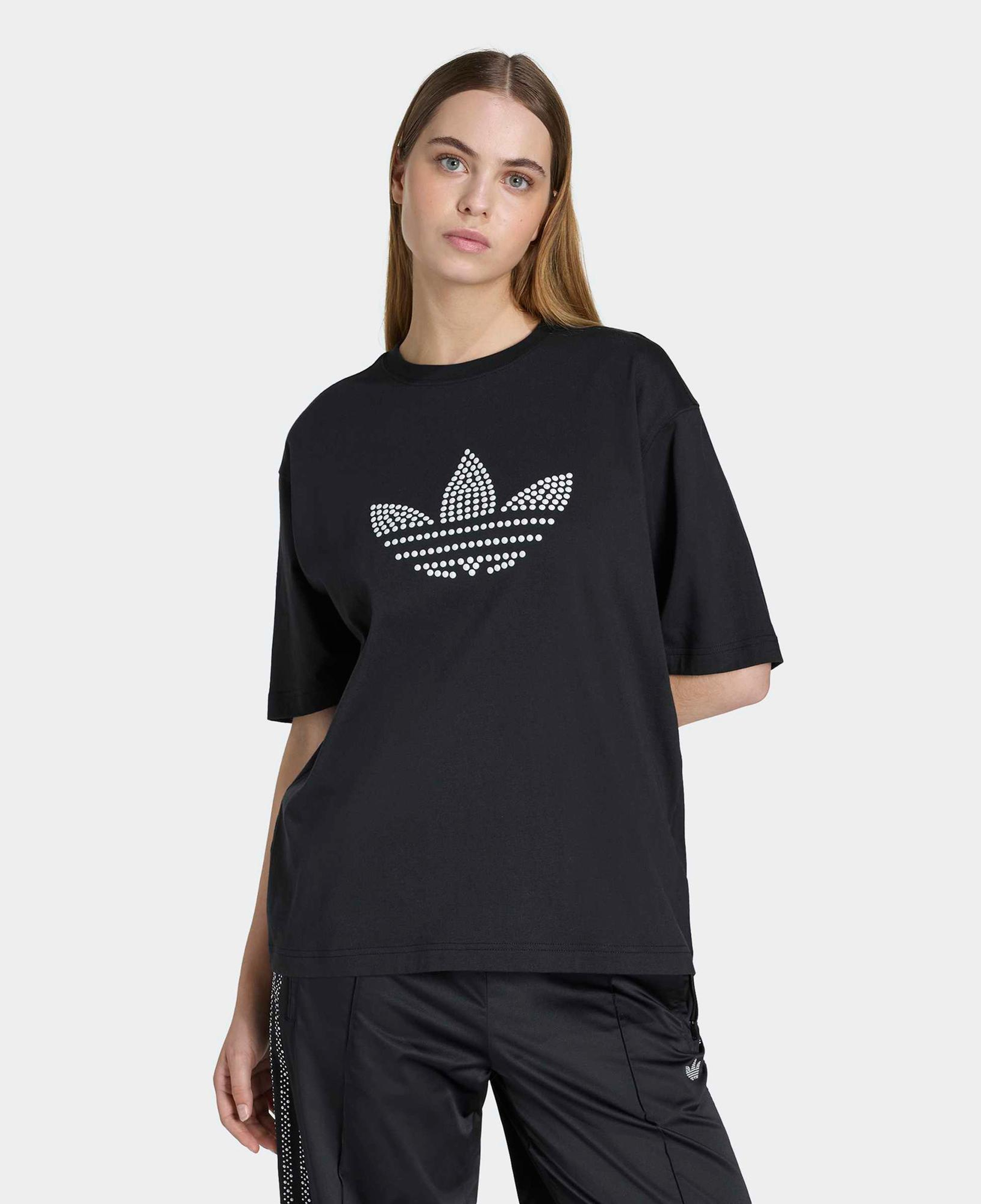 adidas Pearl Trefoil Kadın Siyah T-Shirt