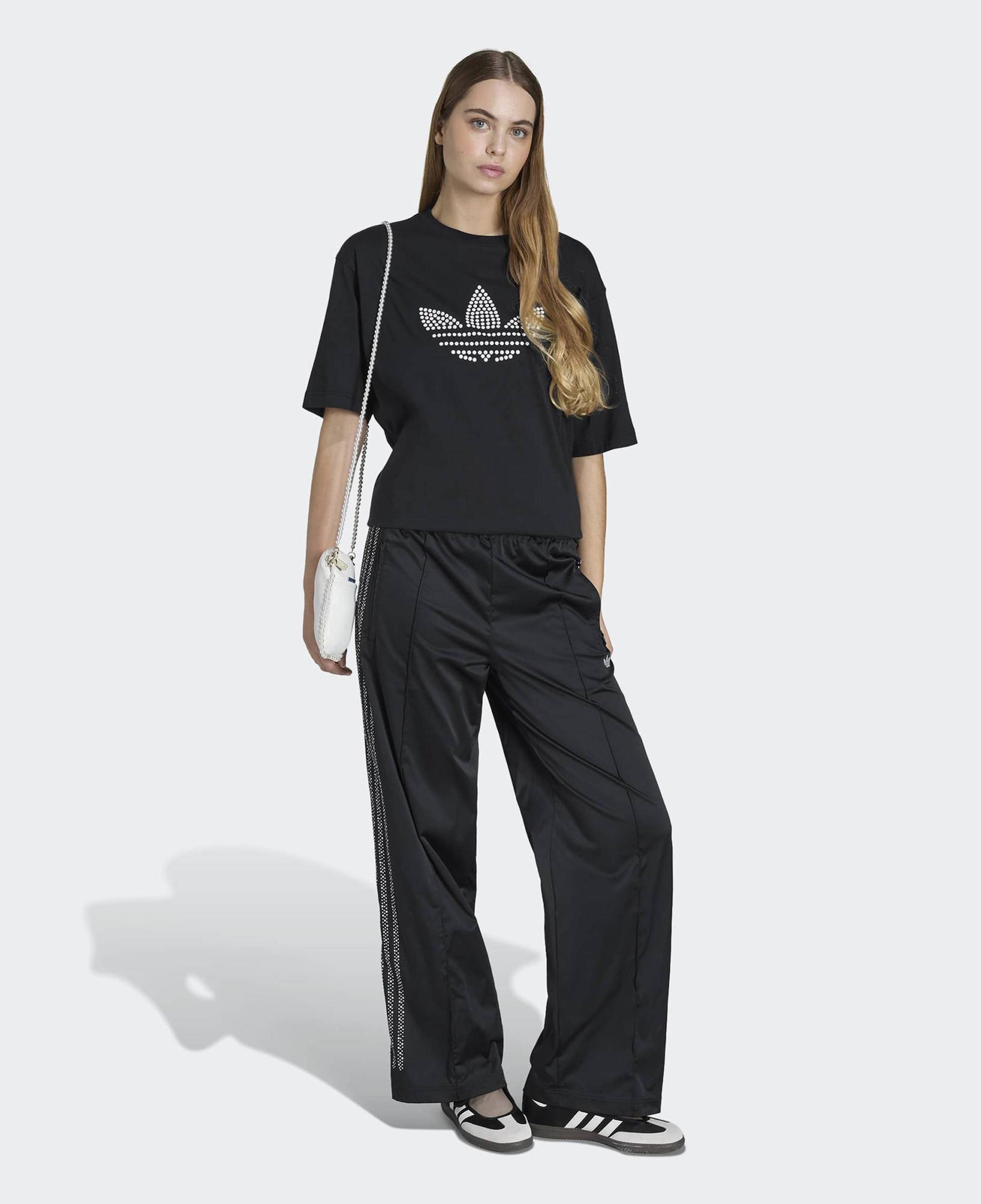 adidas Pearl Trefoil Kadın Siyah T-Shirt