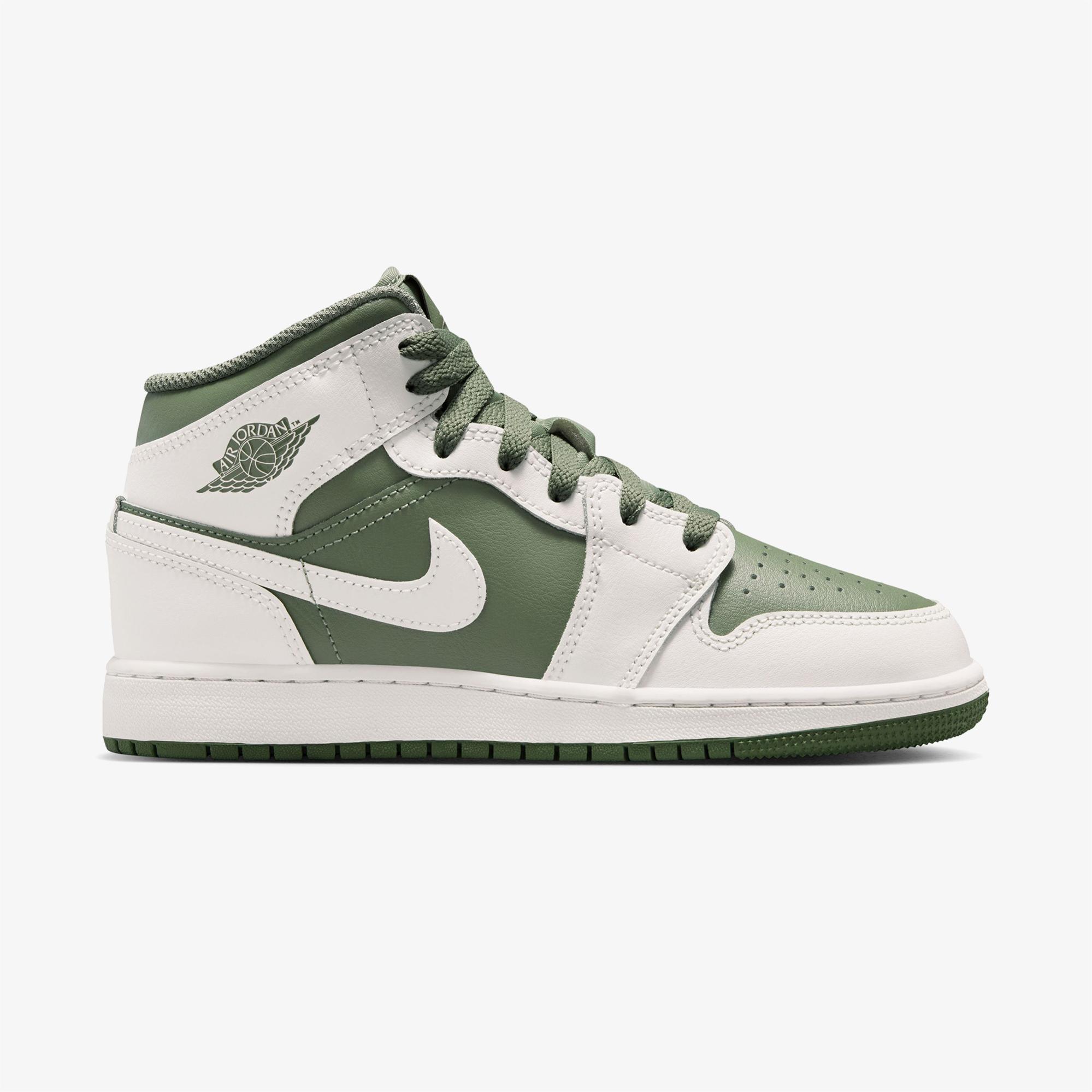 Jordan Air 1 Mid Yeşil Spor Ayakkabı