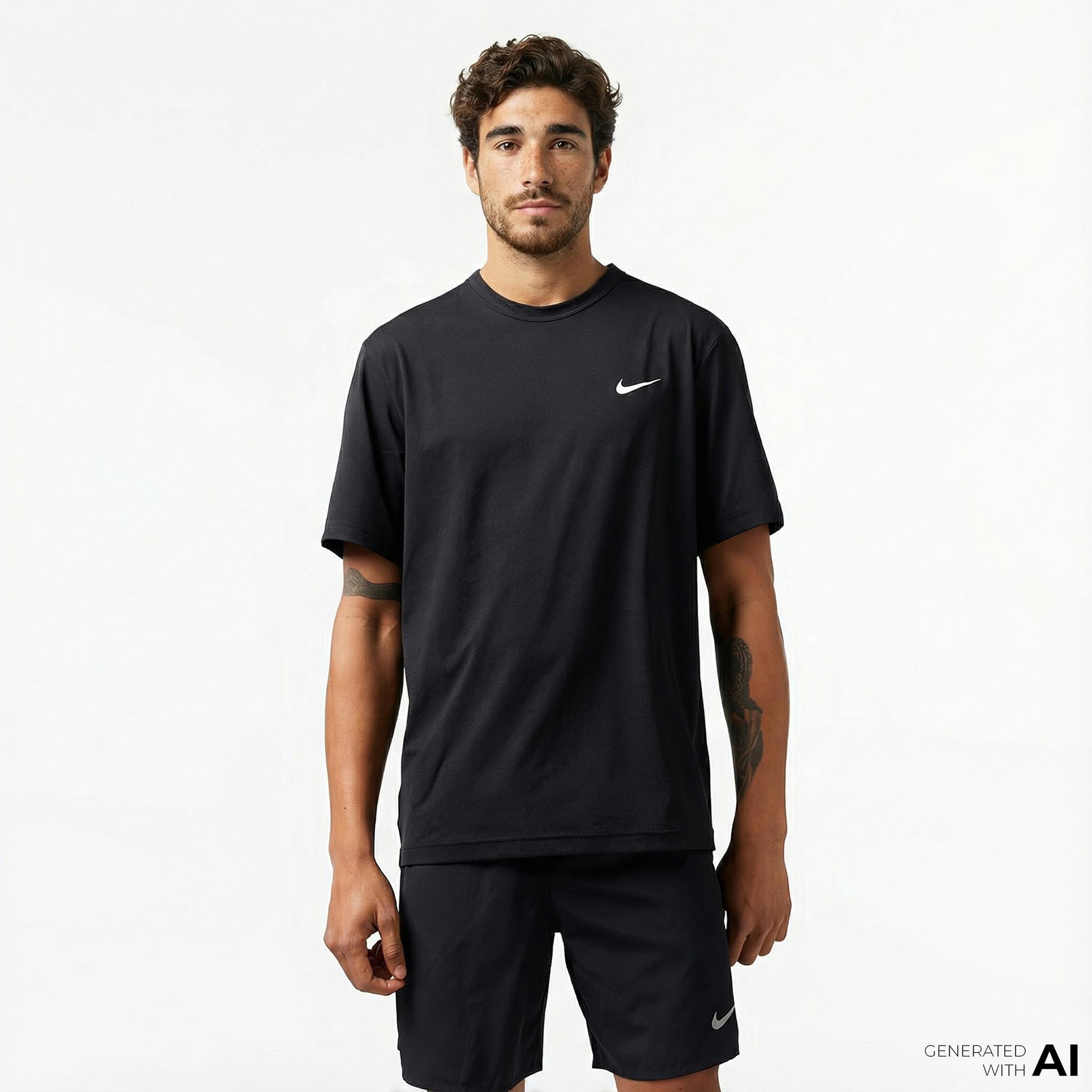 Nike Dri-Fit Hyverse Erkek Siyah T-Shirt