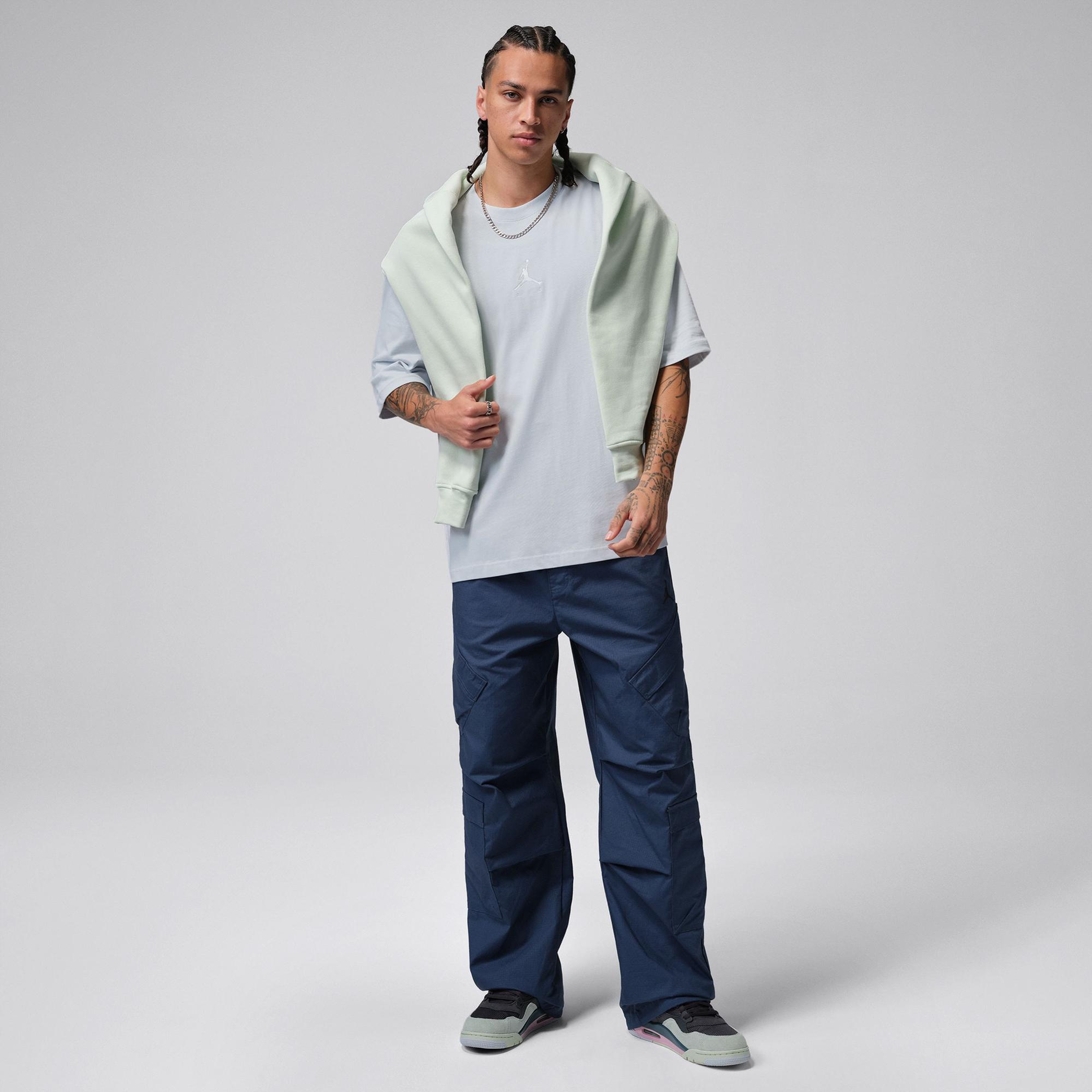 Jordan Flight Essentials Erkek Mavi T-Shirt