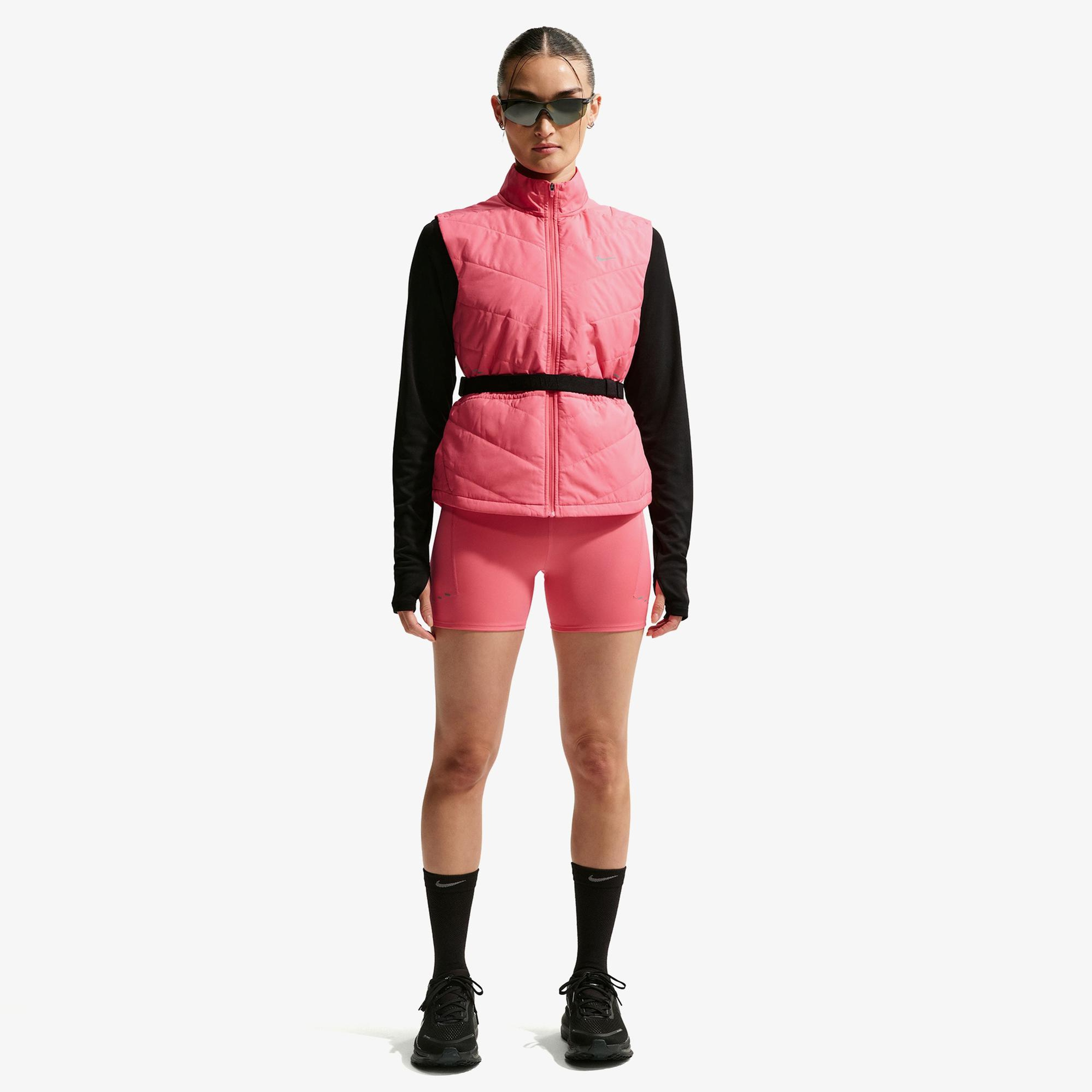 Nike Dri-Fit Swift Yüksek Belli 10 cm Kadın Pembe Kısa Tayt