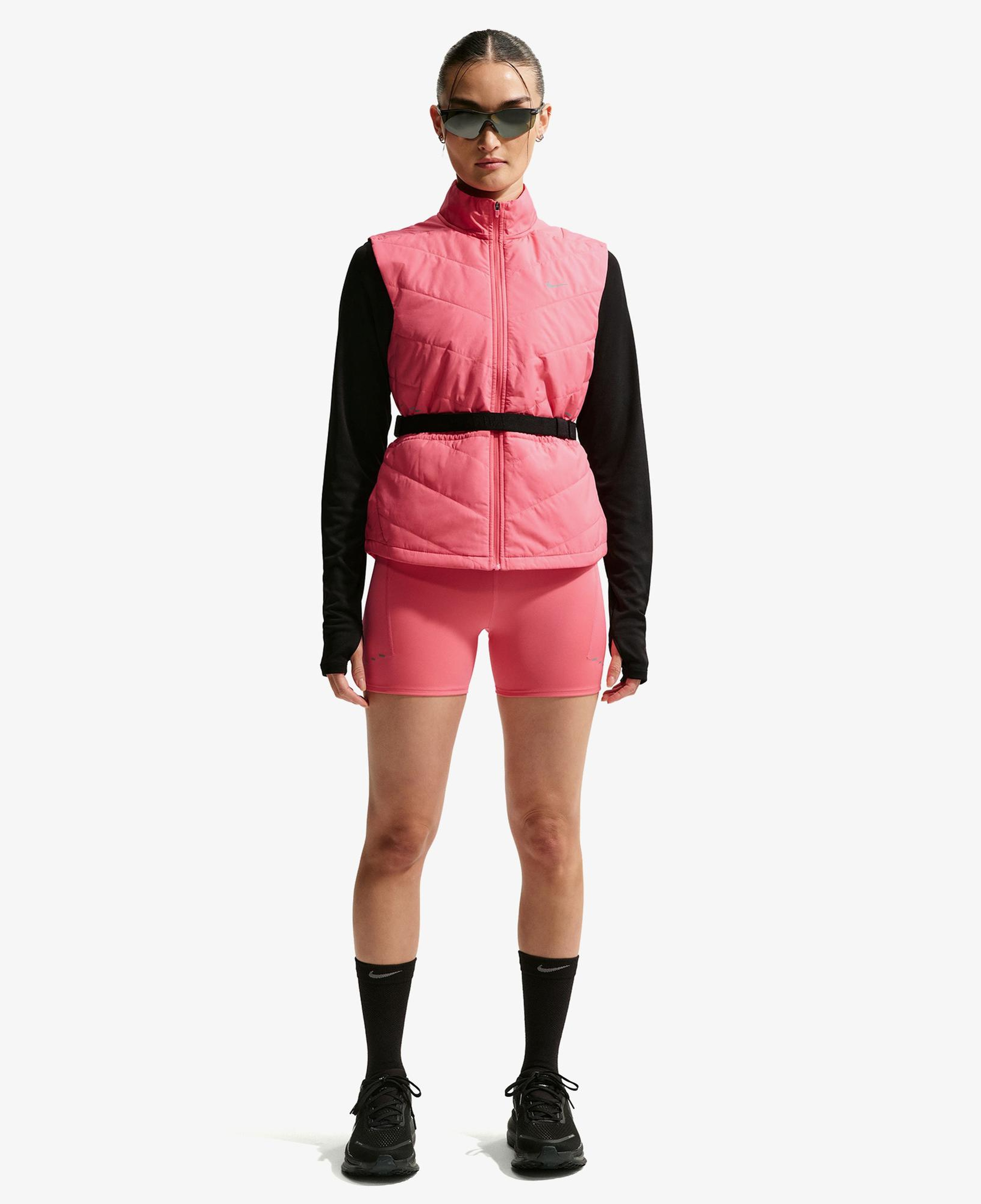 Nike Dri-Fit Swift Yüksek Belli 10 cm Kadın Pembe Kısa Tayt