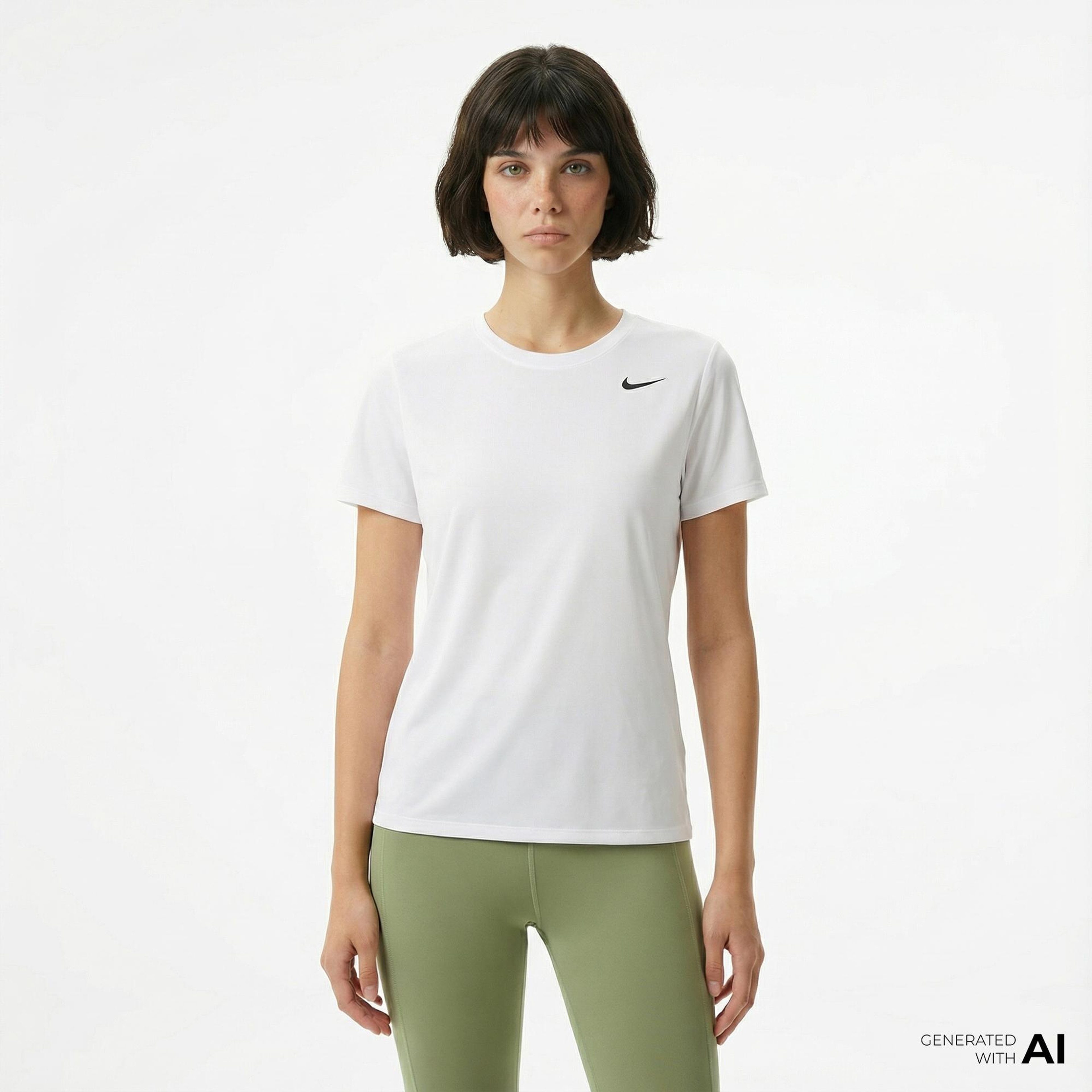 Nike Dri-Fit Kadın Beyaz T-Shirt