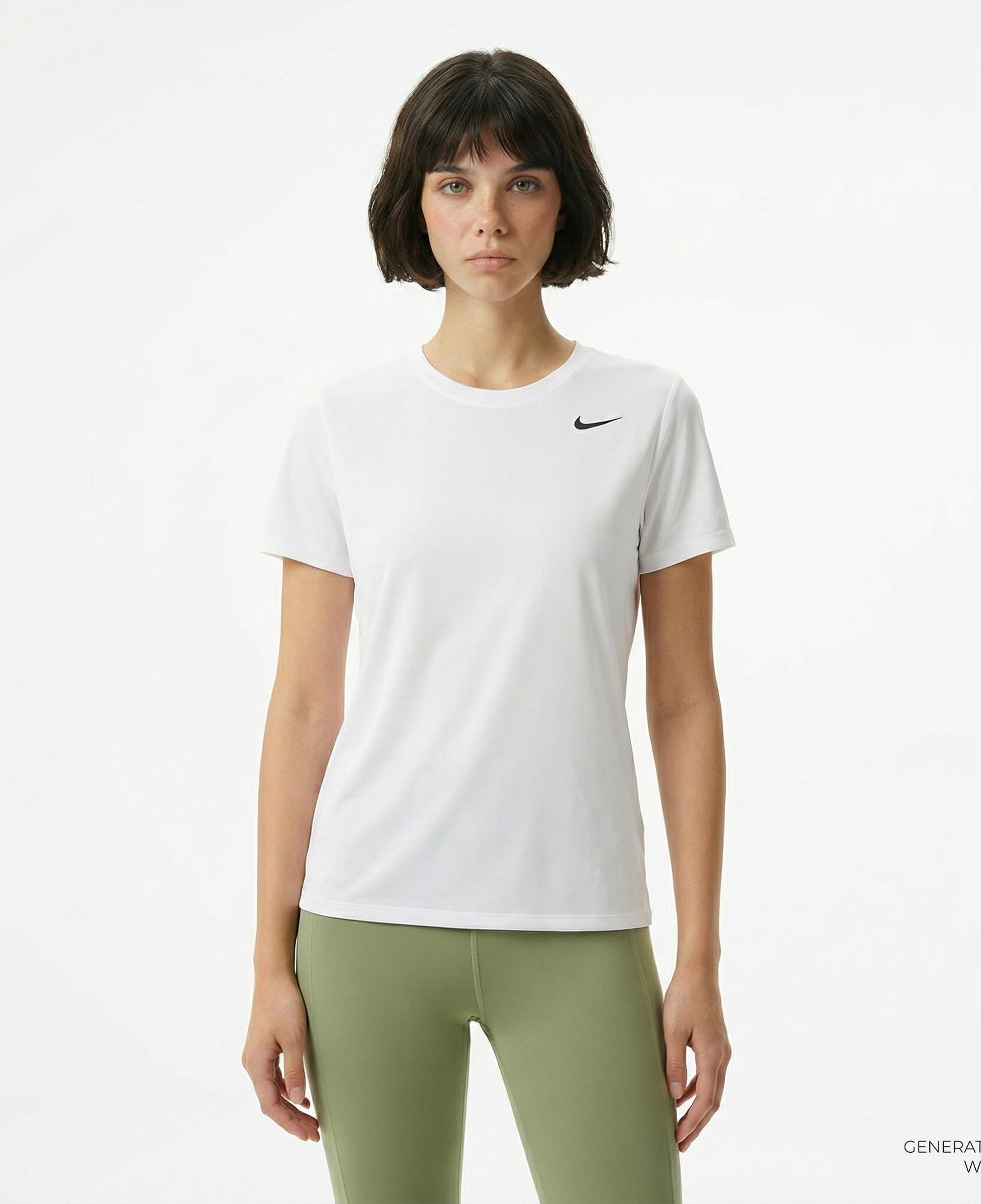 Nike Dri-Fit Kadın Beyaz T-Shirt